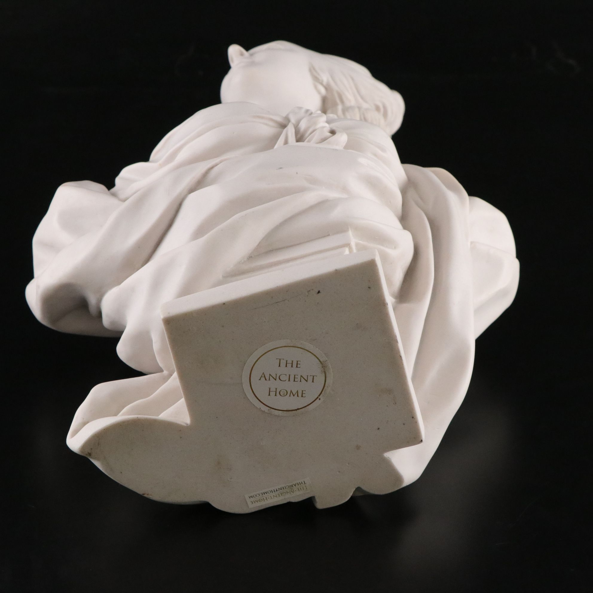 Carrara Marble Bust of Marie Antoinette after Original by Félix Lecomte