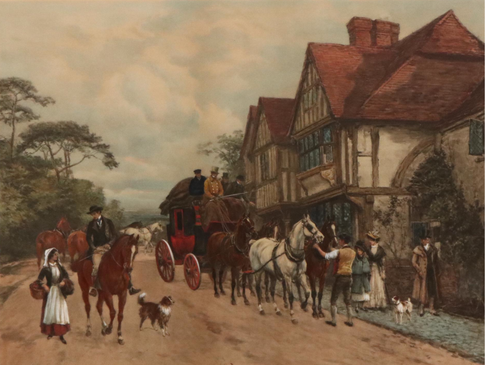 Hand-Colored Lithograph After Heywood Hardy "The Last Chance," 1902
