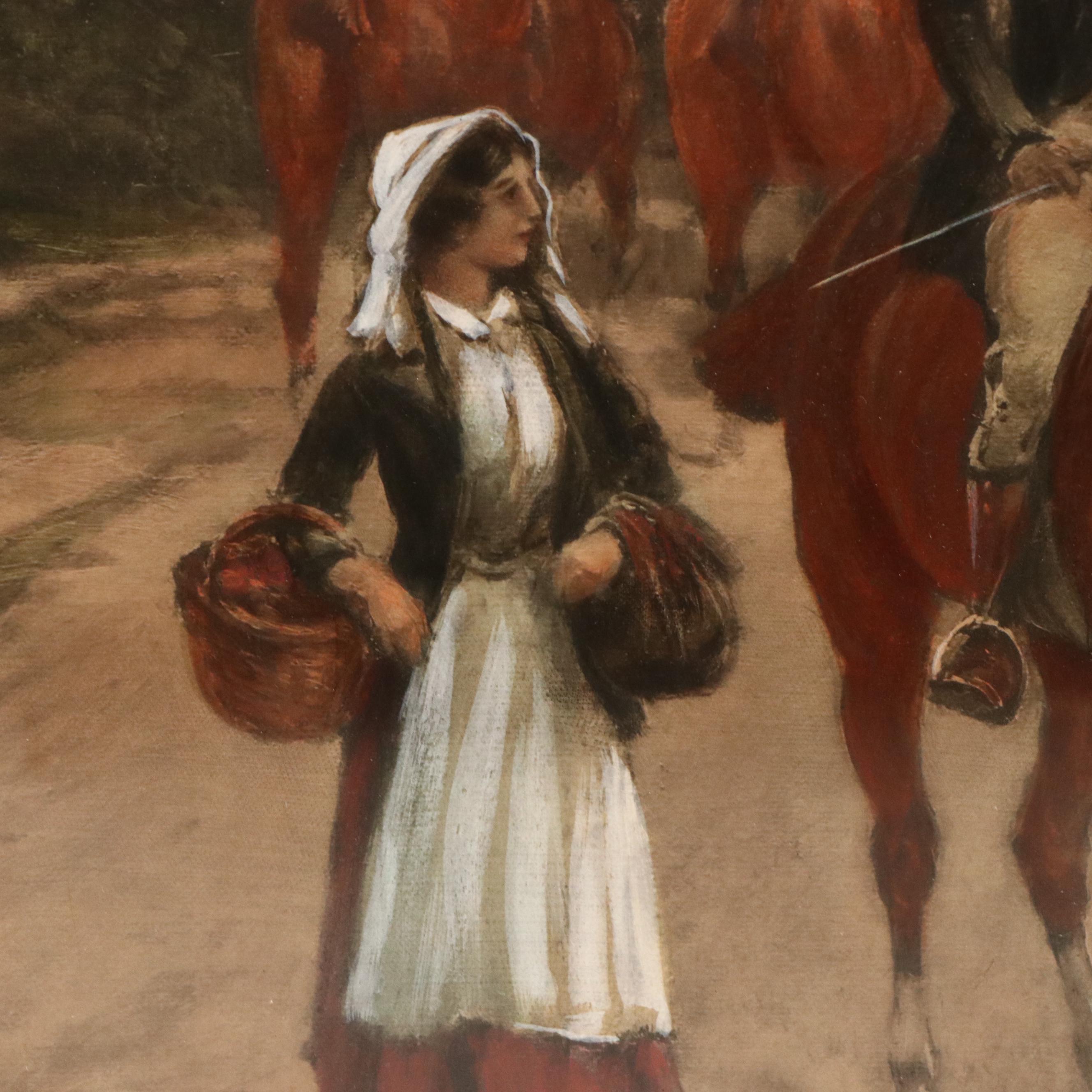 Hand-Colored Lithograph After Heywood Hardy "The Last Chance," 1902