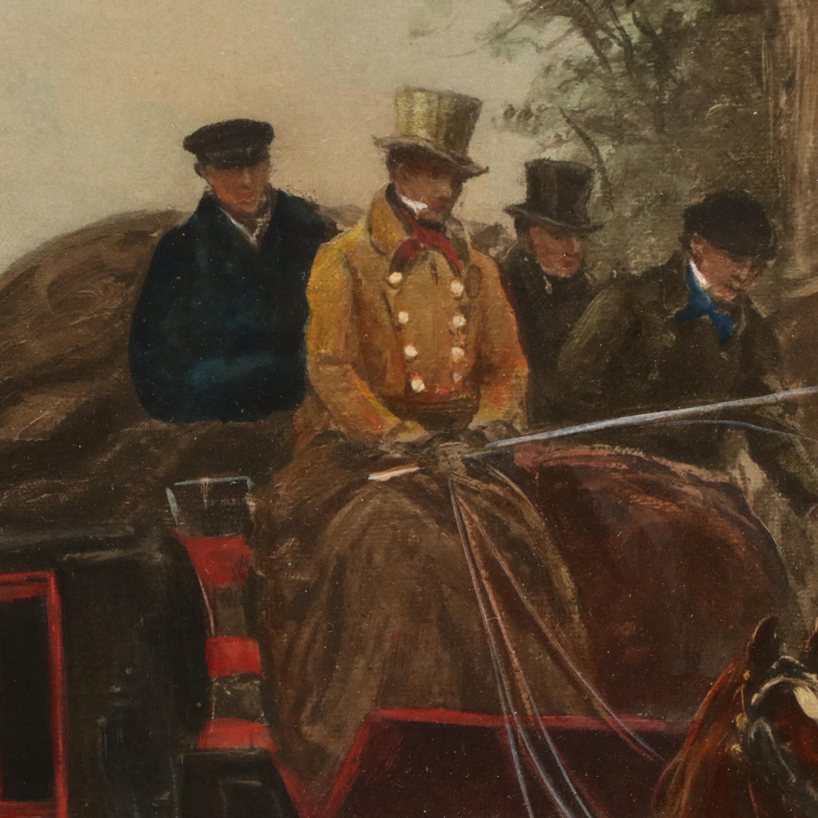 Hand-Colored Lithograph After Heywood Hardy "The Last Chance," 1902