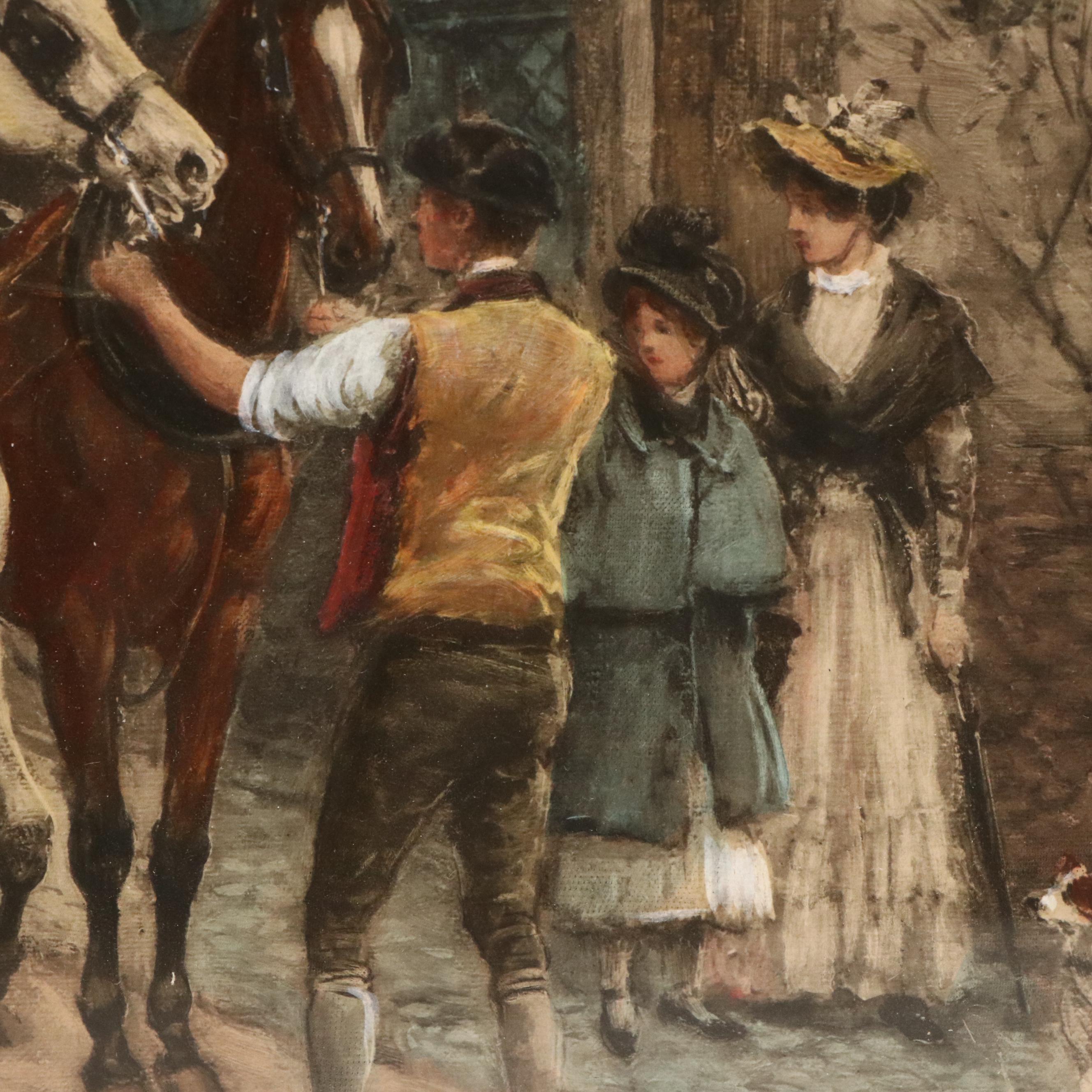 Hand-Colored Lithograph After Heywood Hardy "The Last Chance," 1902