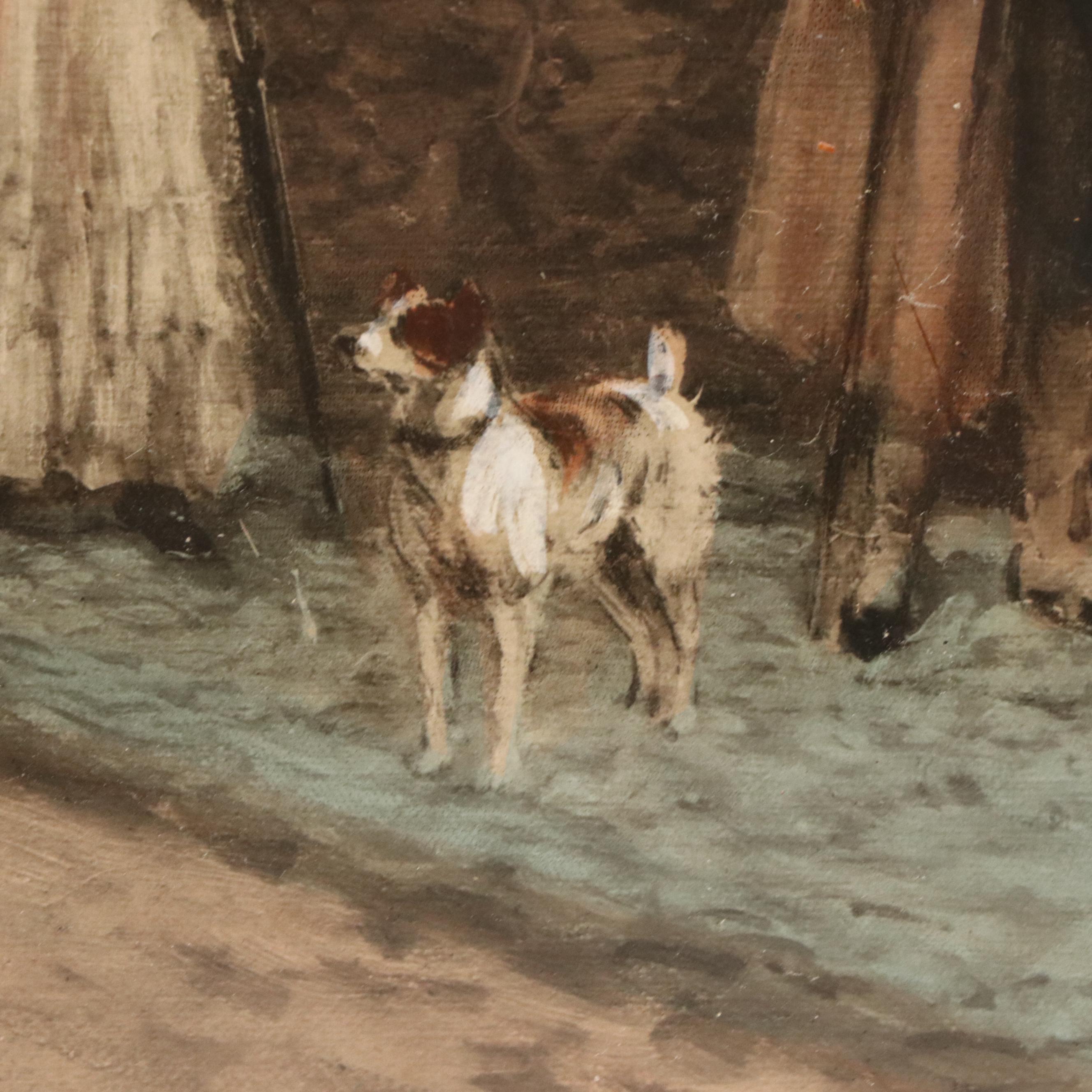 Hand-Colored Lithograph After Heywood Hardy "The Last Chance," 1902