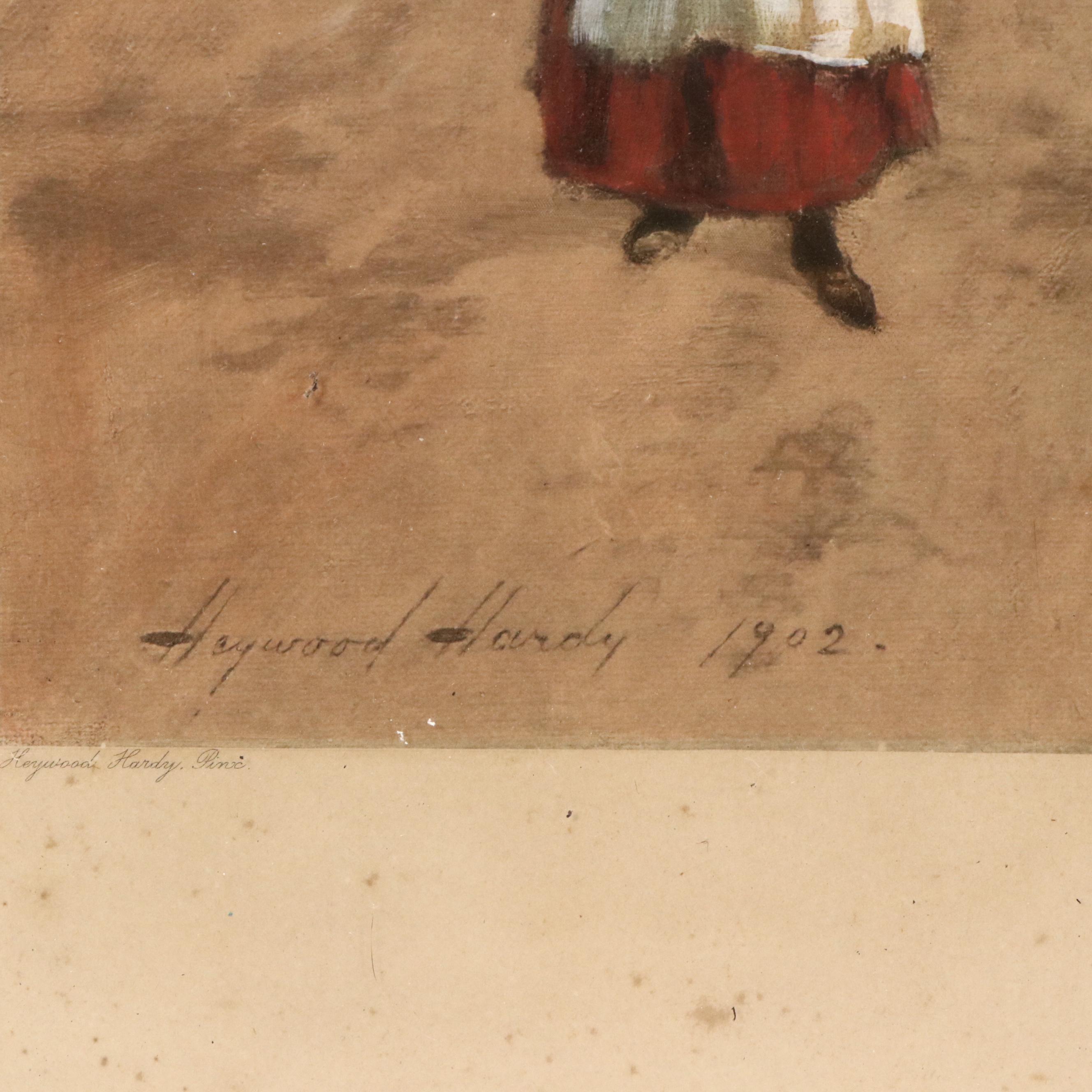 Hand-Colored Lithograph After Heywood Hardy "The Last Chance," 1902