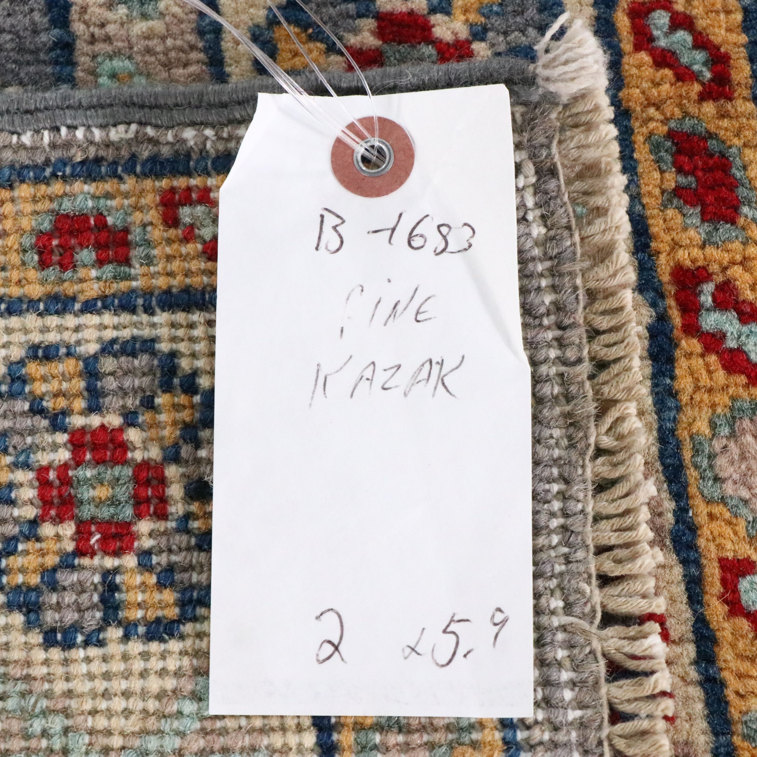 2' x 5'10 Hand-Knotted Pakistani Kazak Carpet Runner