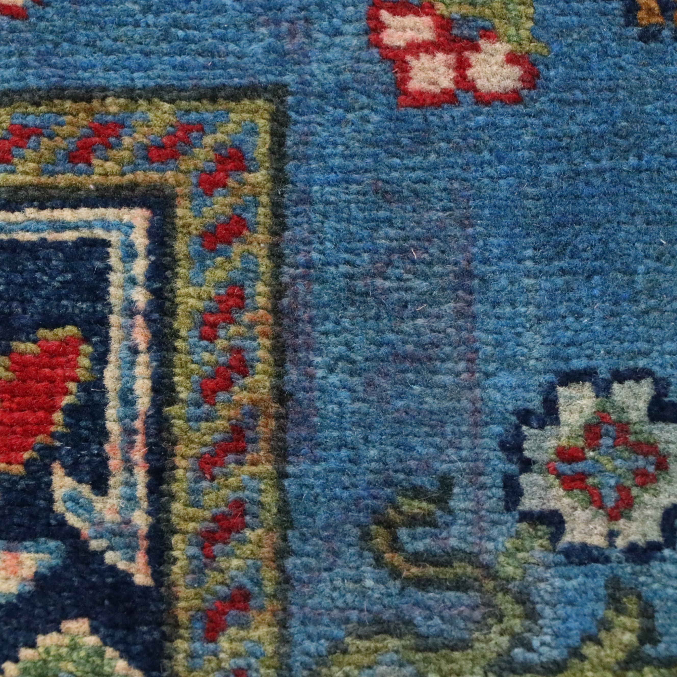 3'3 x 5'2 Hand-Knotted Pakistani Kazak Accent Rug