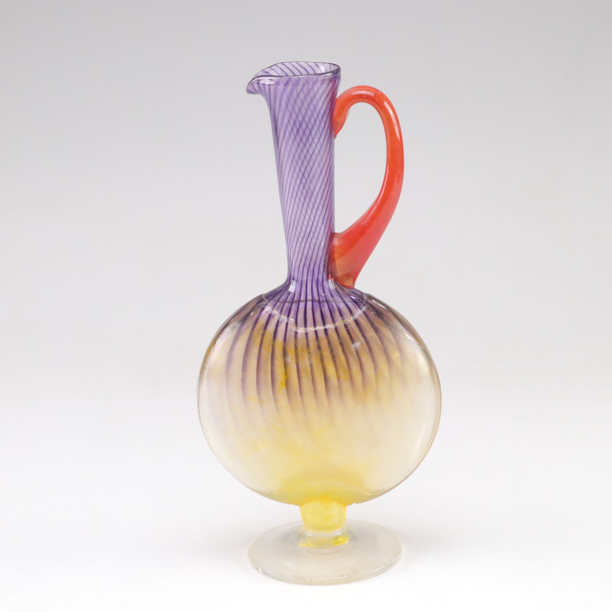 Kjell Engman for Kosta Boda "Bon Bon" Art Glass Pitchers, 1989