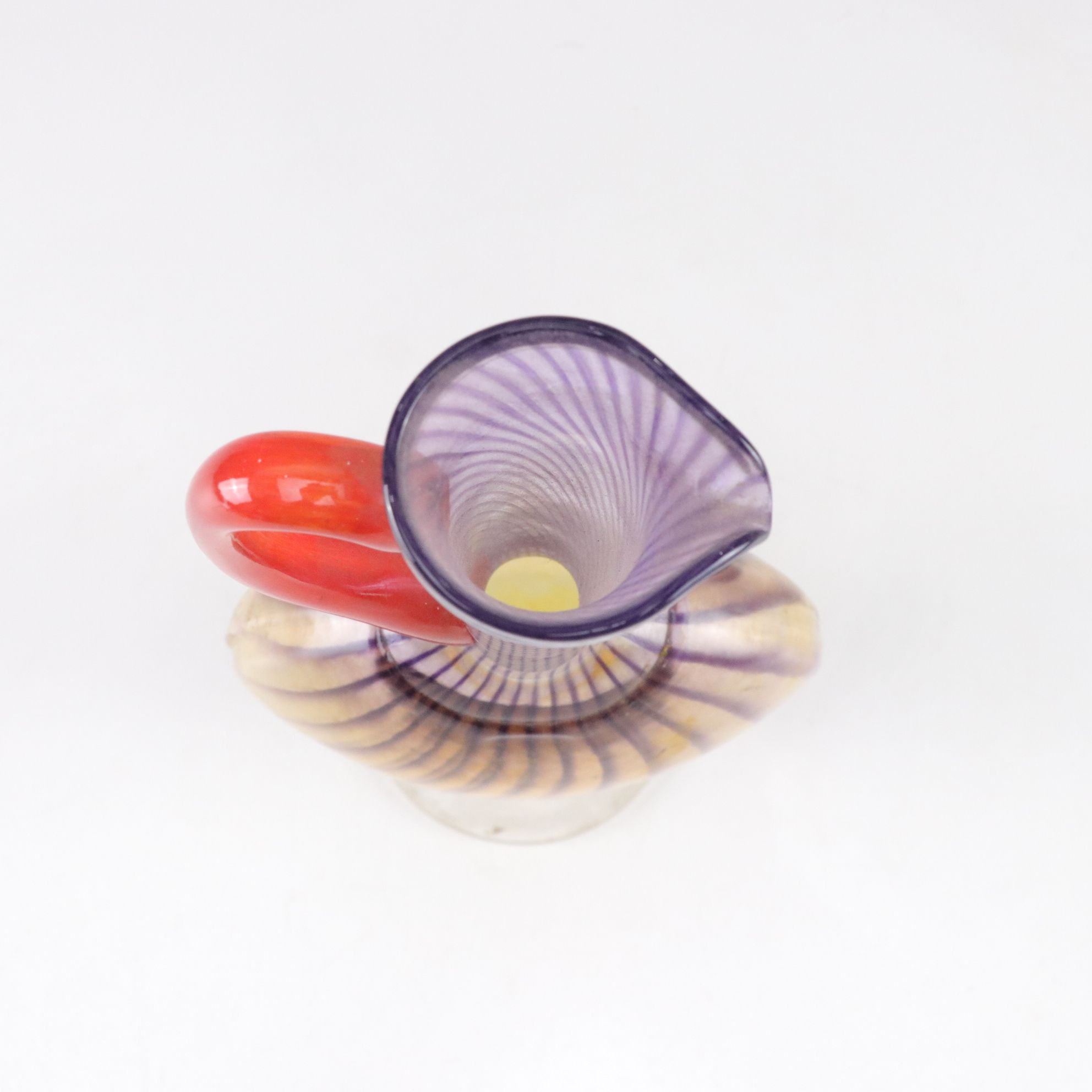 Kjell Engman for Kosta Boda "Bon Bon" Art Glass Pitchers, 1989