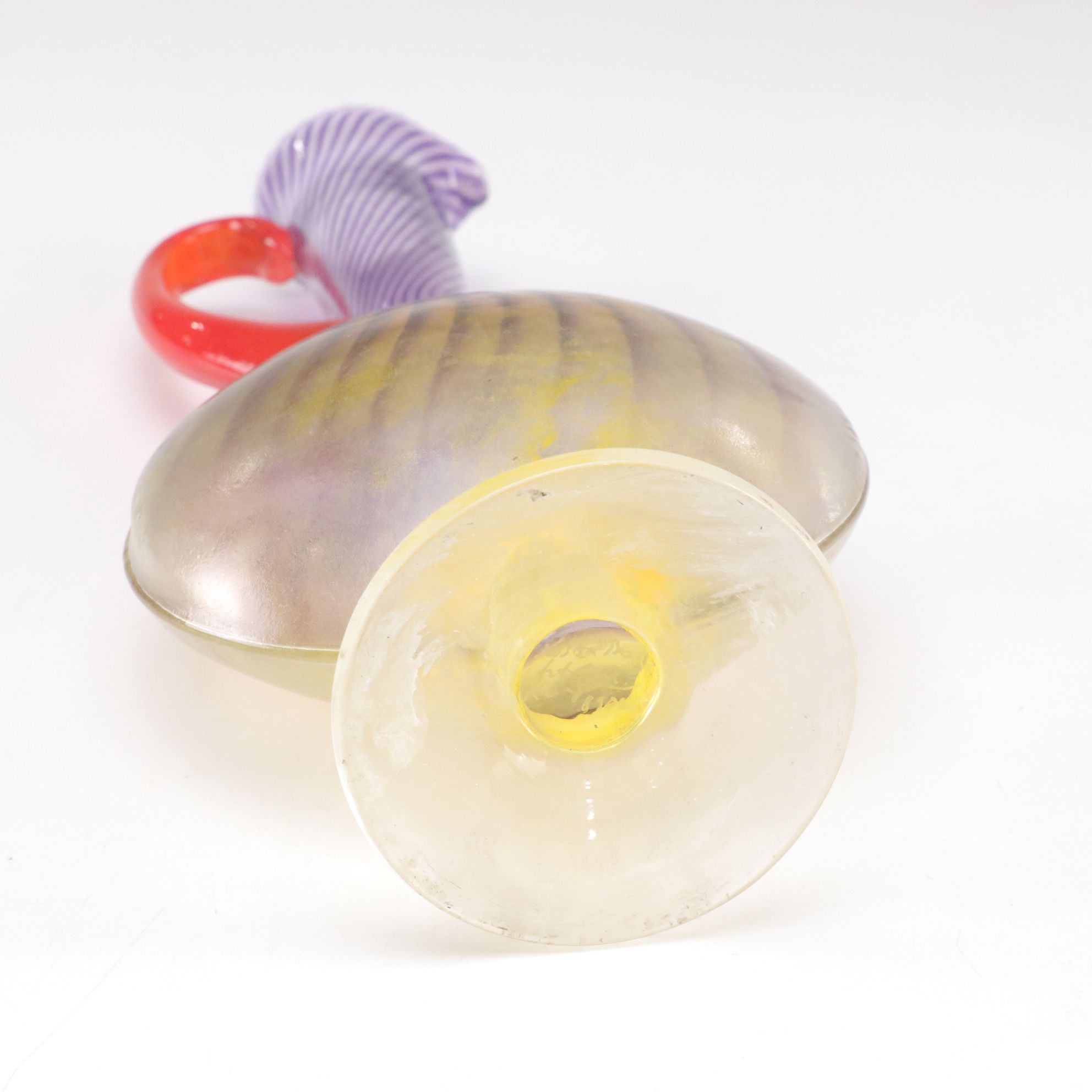 Kjell Engman for Kosta Boda "Bon Bon" Art Glass Pitchers, 1989