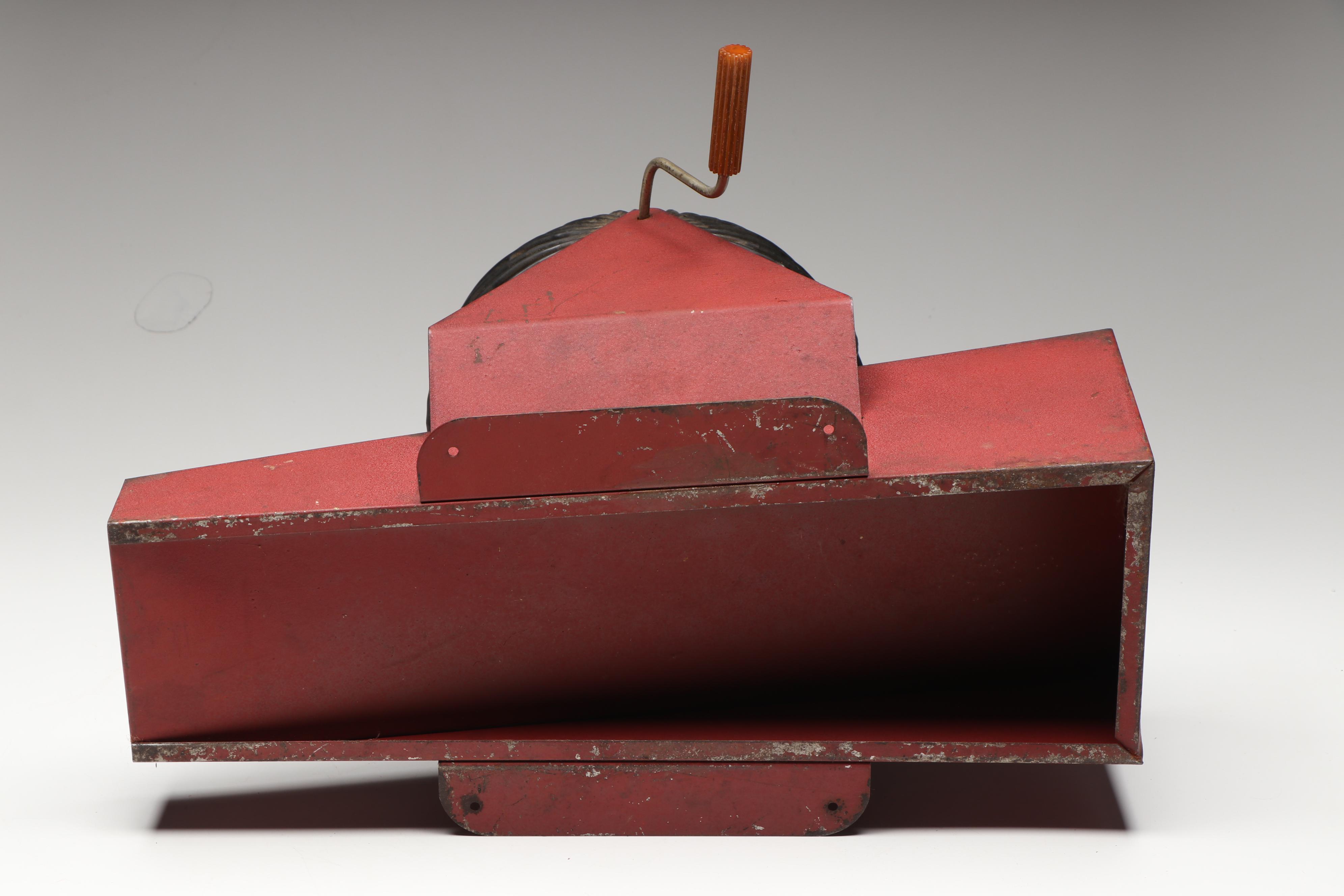 Bingo Cage with "Oak Leaf," "Eagle," and Other Cards, Mid to Late 20th Century