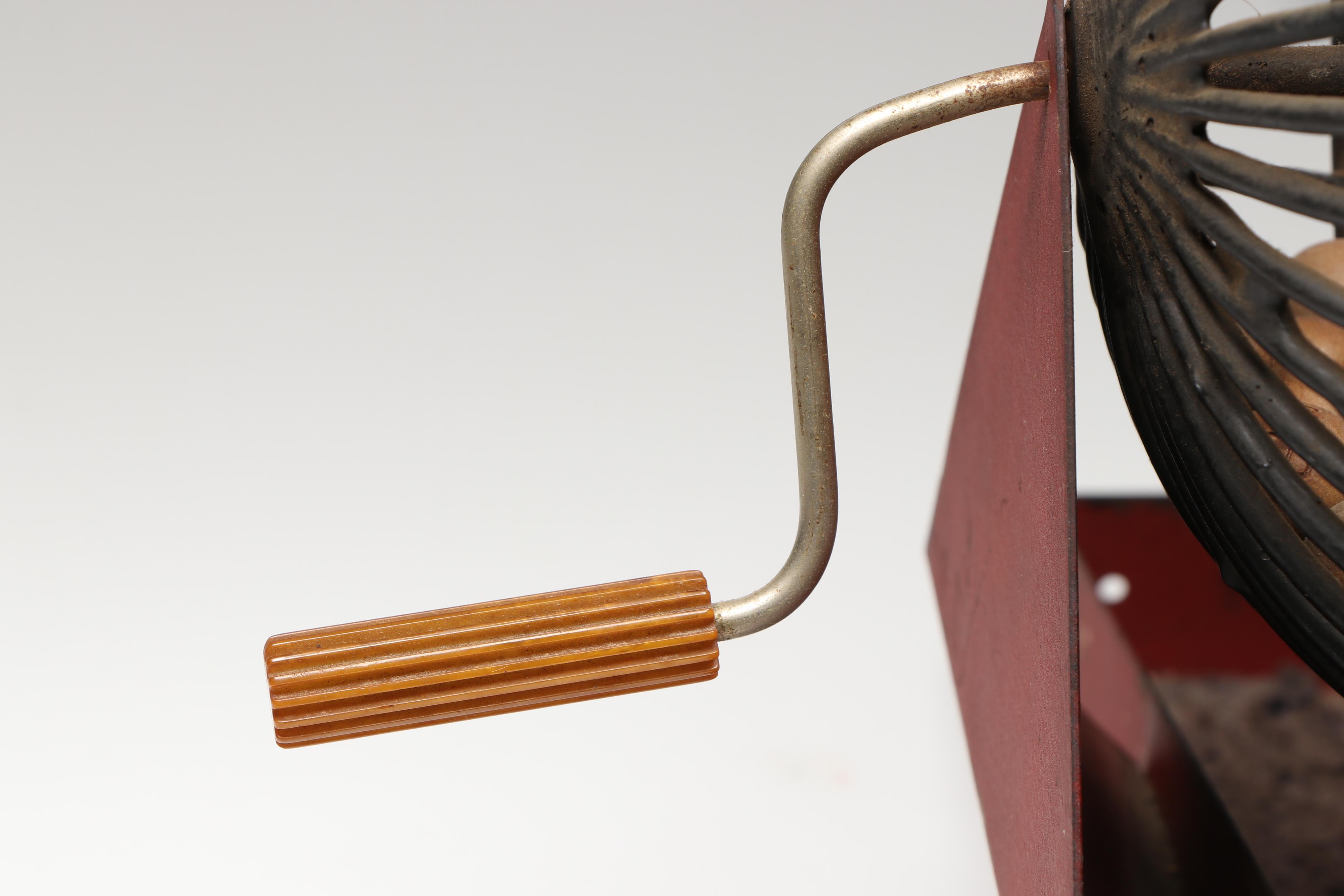 Bingo Cage with "Oak Leaf," "Eagle," and Other Cards, Mid to Late 20th Century