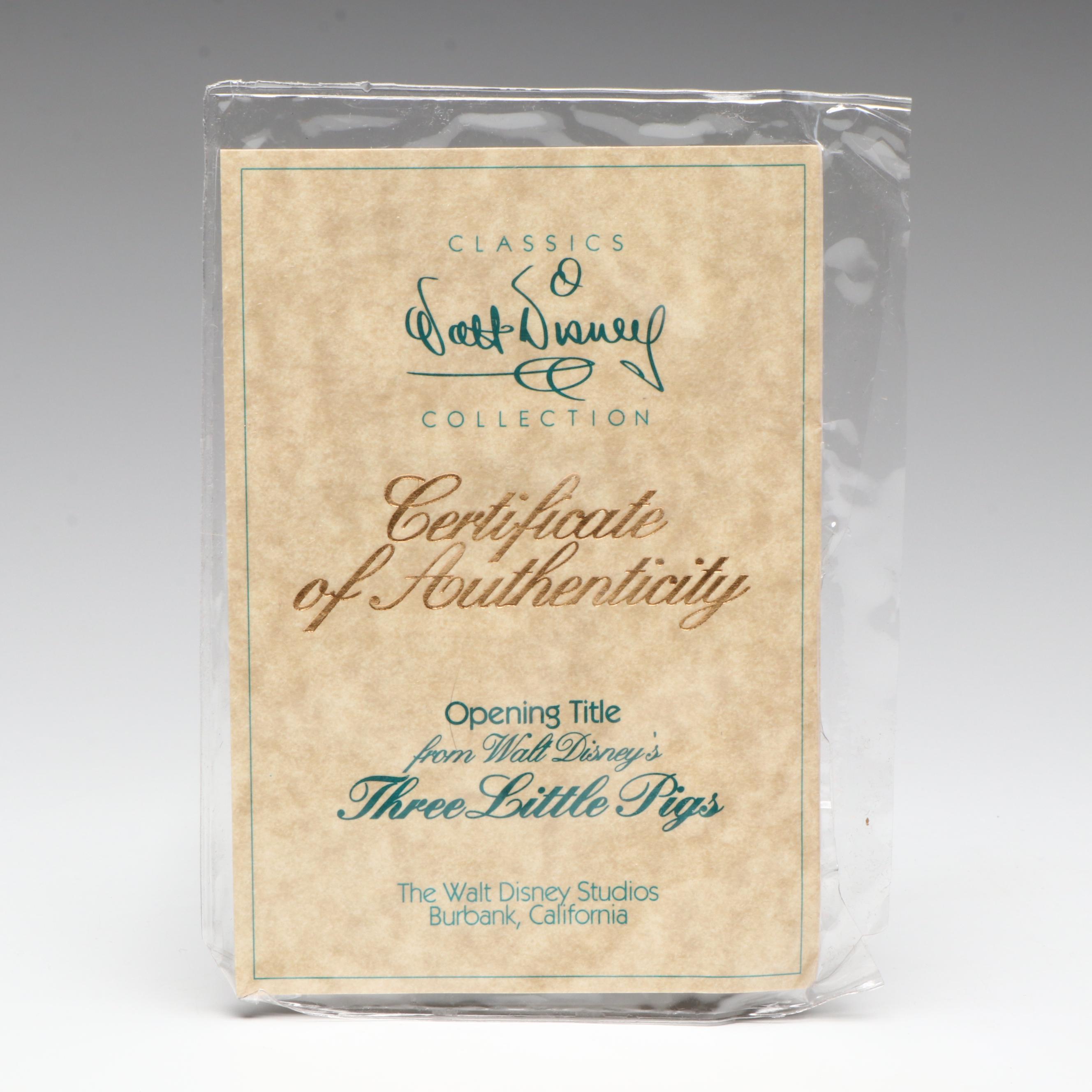 Disney "I'm a Poor Little Sheep..." and More Three Little Pigs Porcelain Figures