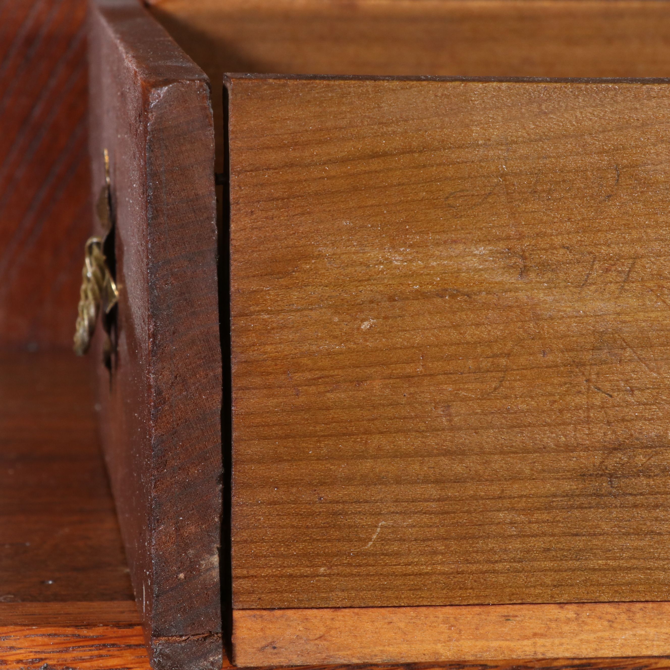 Late Victorian Oak Secretary Desk
