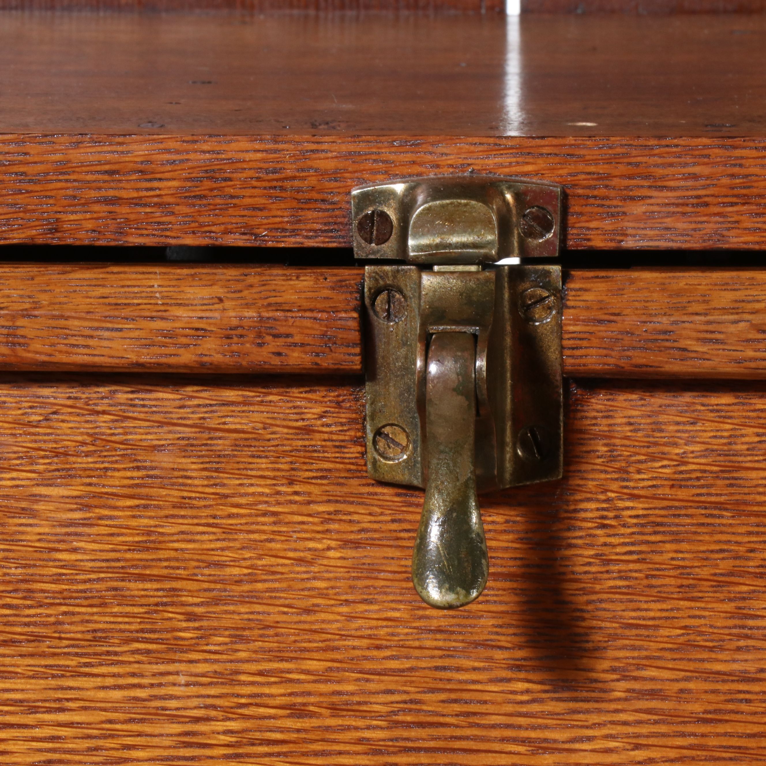 Late Victorian Oak Secretary Desk