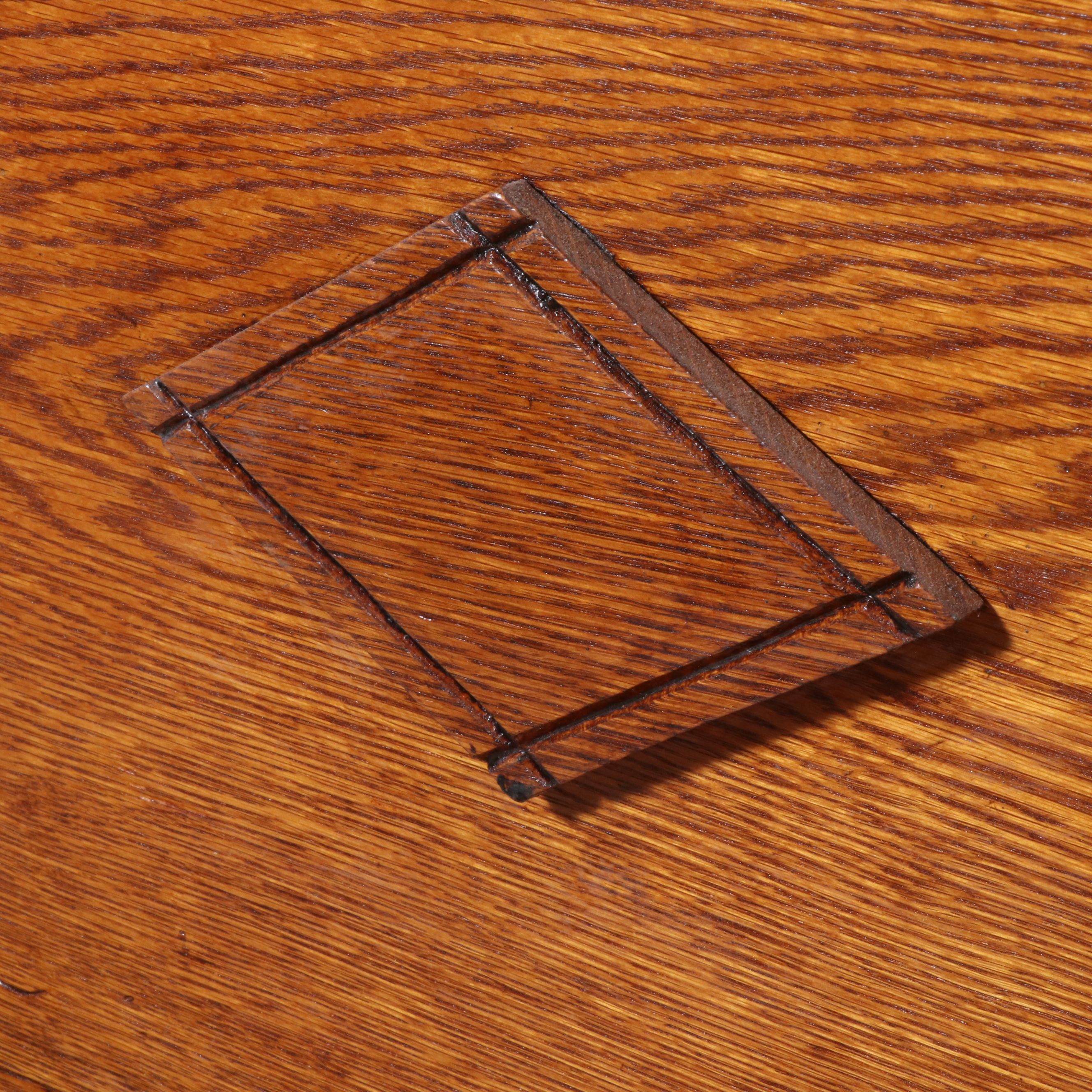 Late Victorian Oak Secretary Desk
