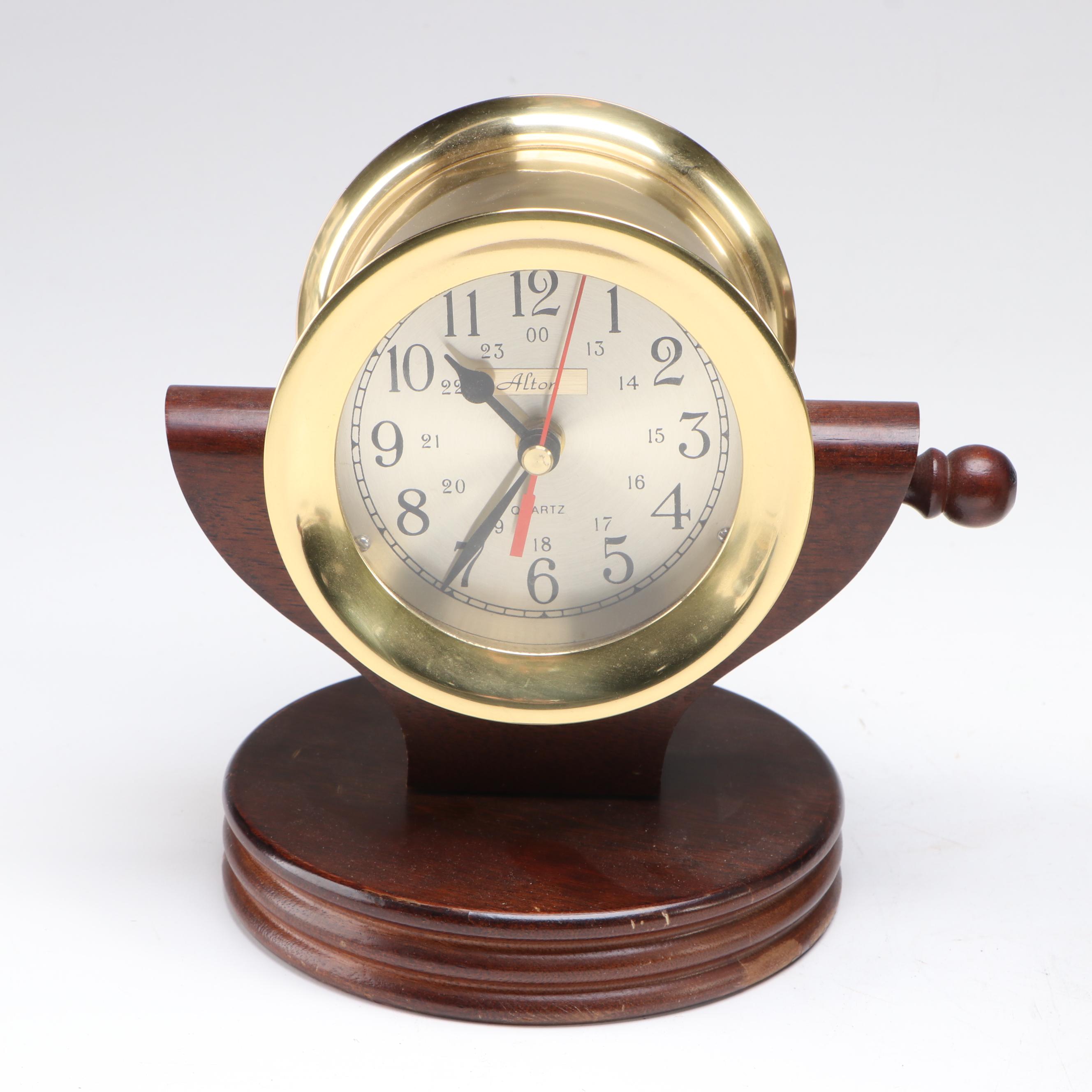 Alton Swiveling Clock and Barometer with Jason Wall Hygrometer and Thermometer