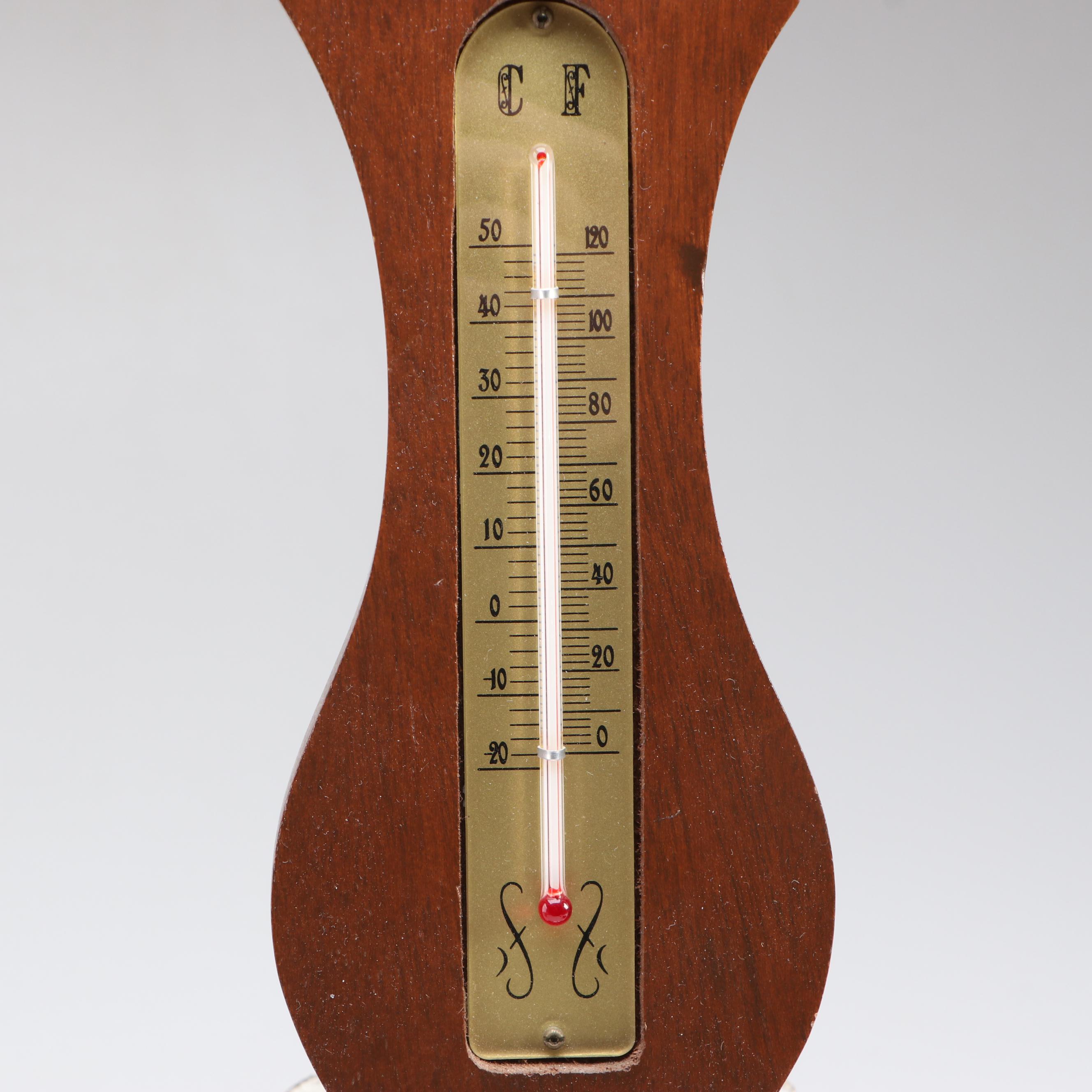 Alton Swiveling Clock and Barometer with Jason Wall Hygrometer and Thermometer