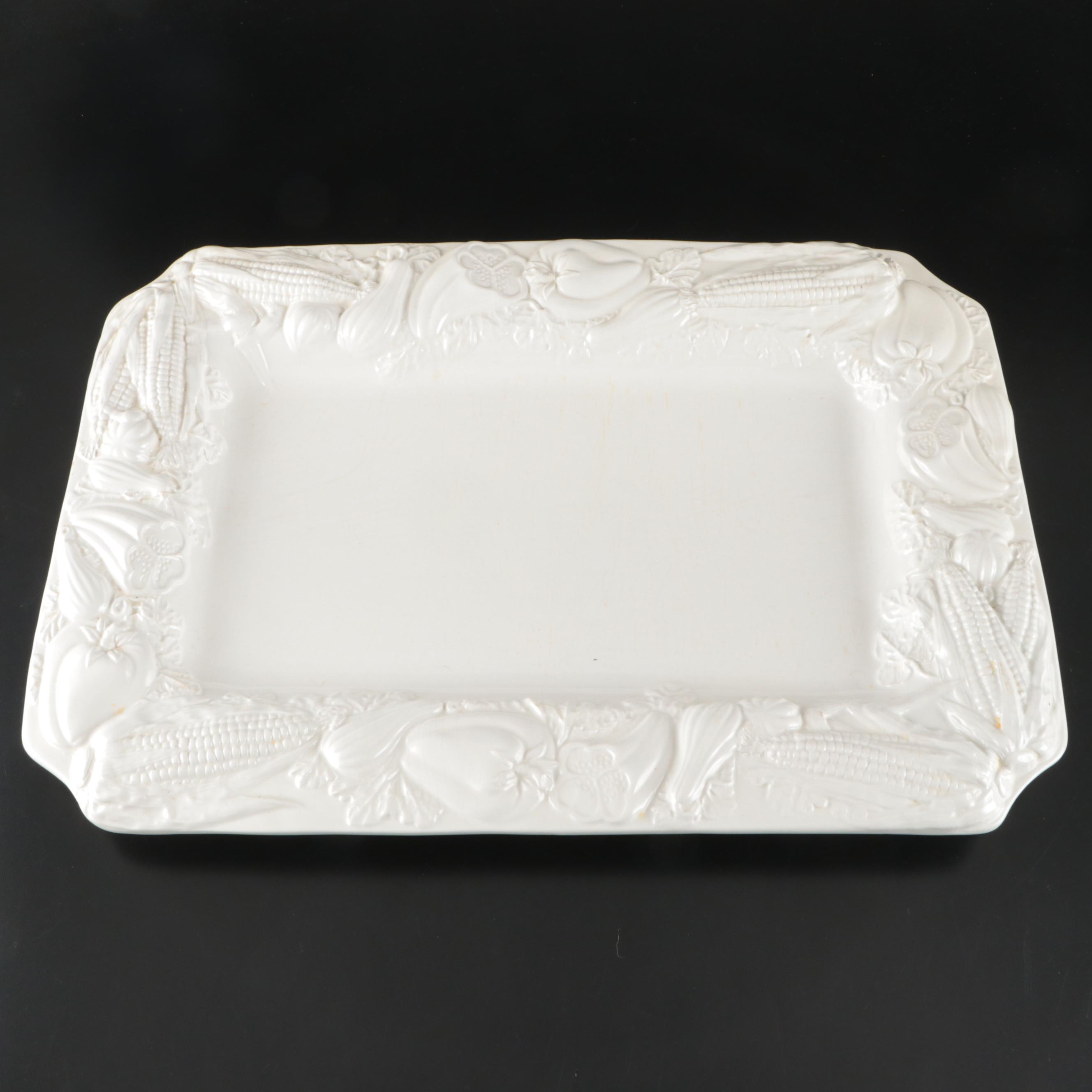 Arthur Wood Pitcher, Italian Relief Serving Dishes and More Dinnerware