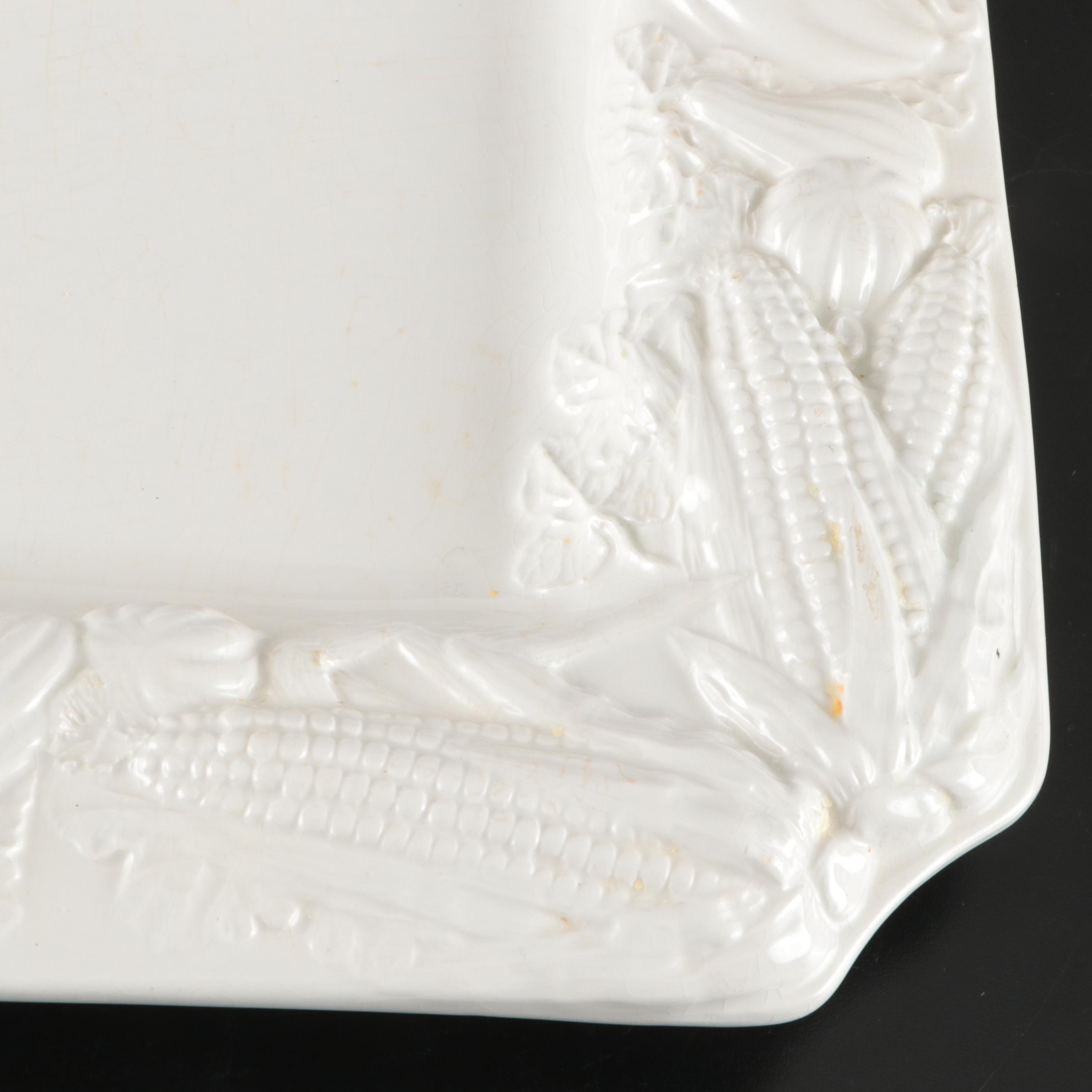 Arthur Wood Pitcher, Italian Relief Serving Dishes and More Dinnerware