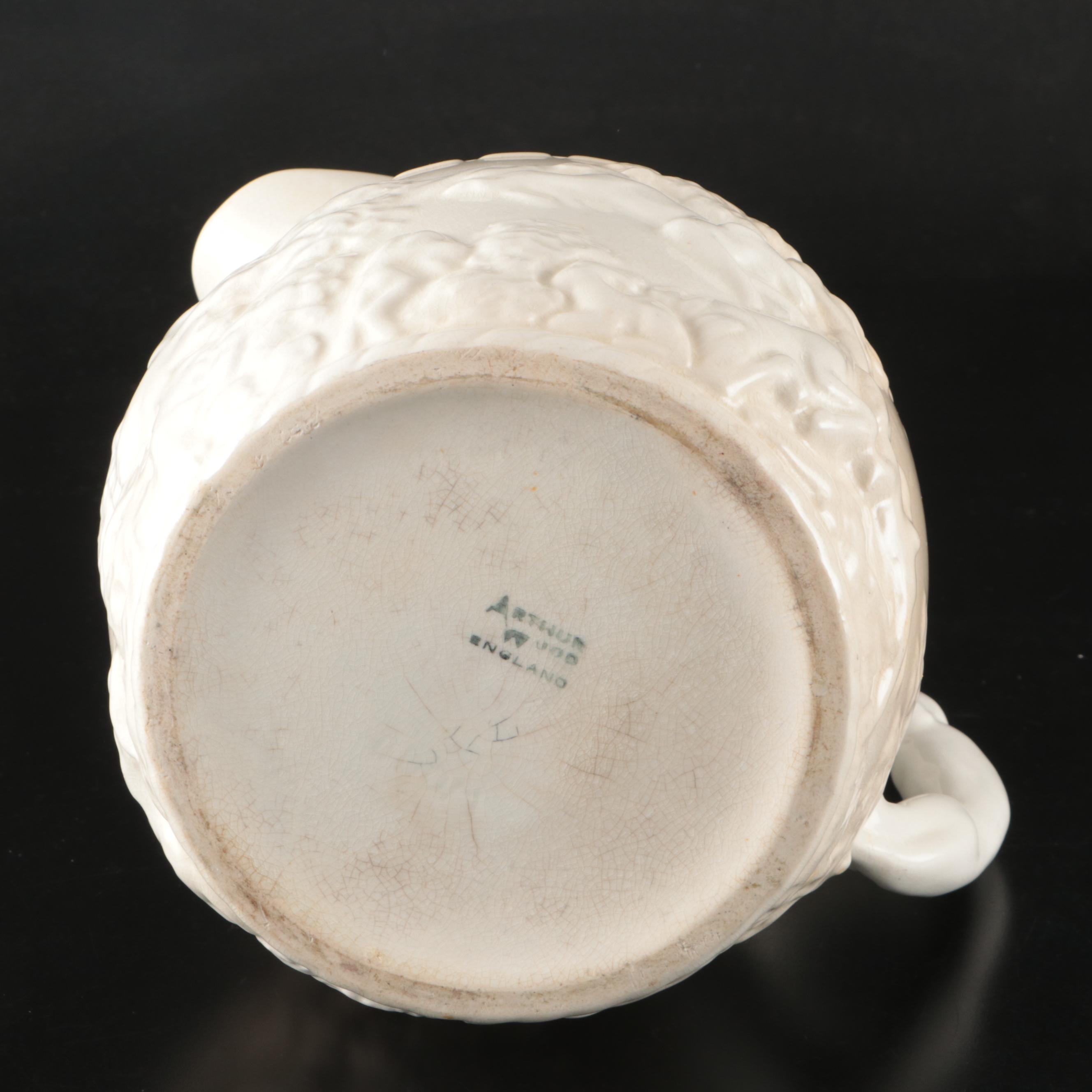 Arthur Wood Pitcher, Italian Relief Serving Dishes and More Dinnerware