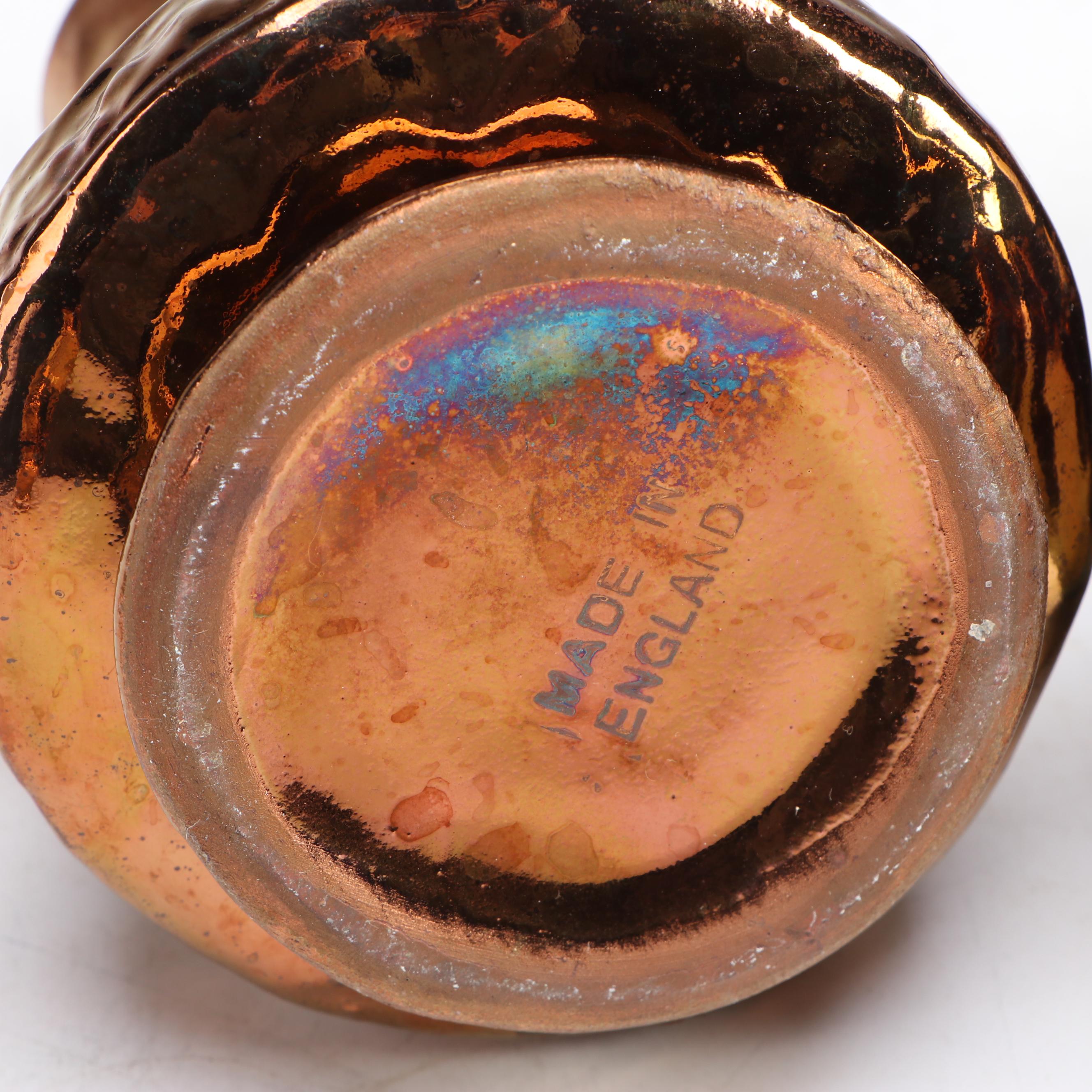 Wade with Other English Style Copper Lusterware Pitchers, Early to Mid-20th C.