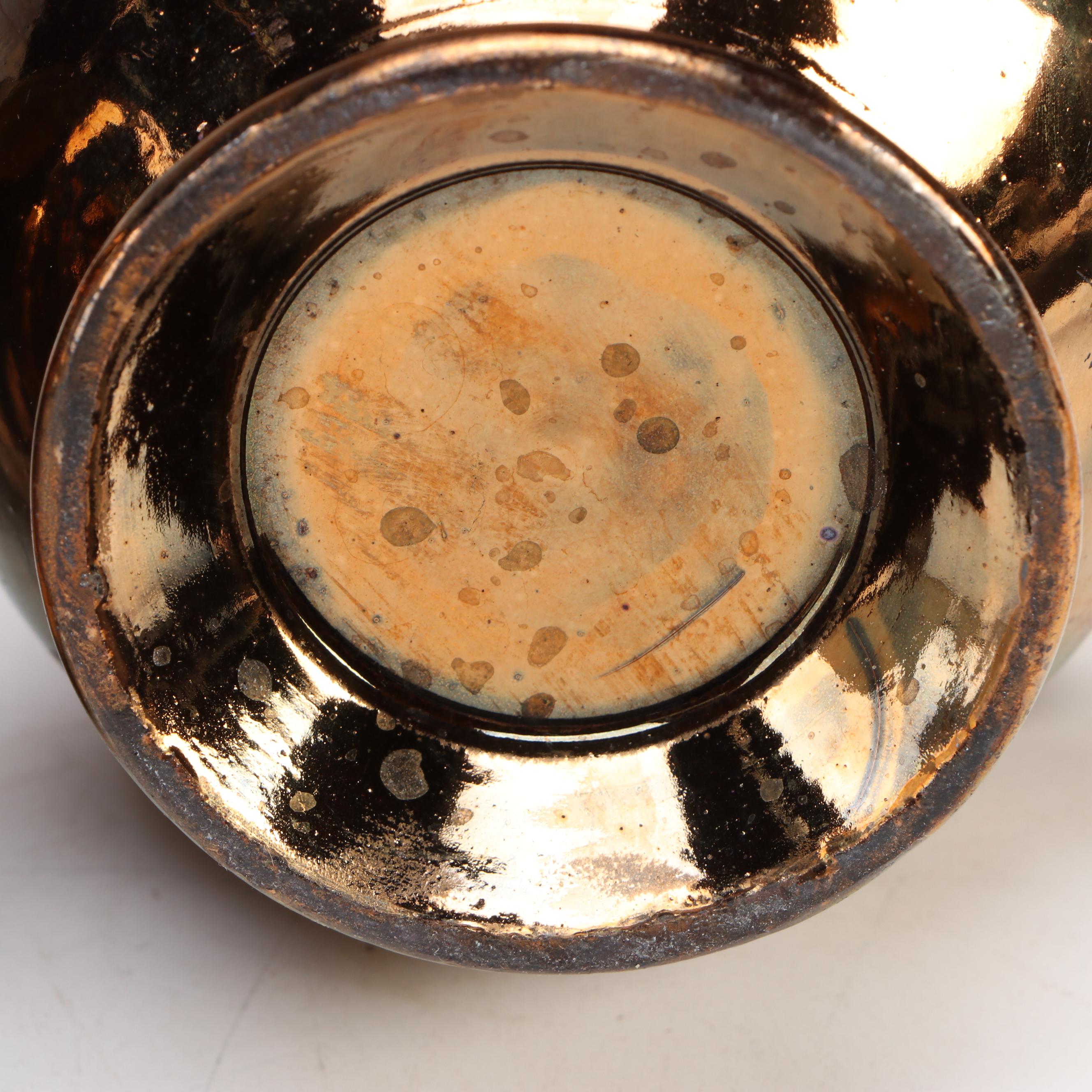 Wade with Other English Style Copper Lusterware Pitchers, Early to Mid-20th C.