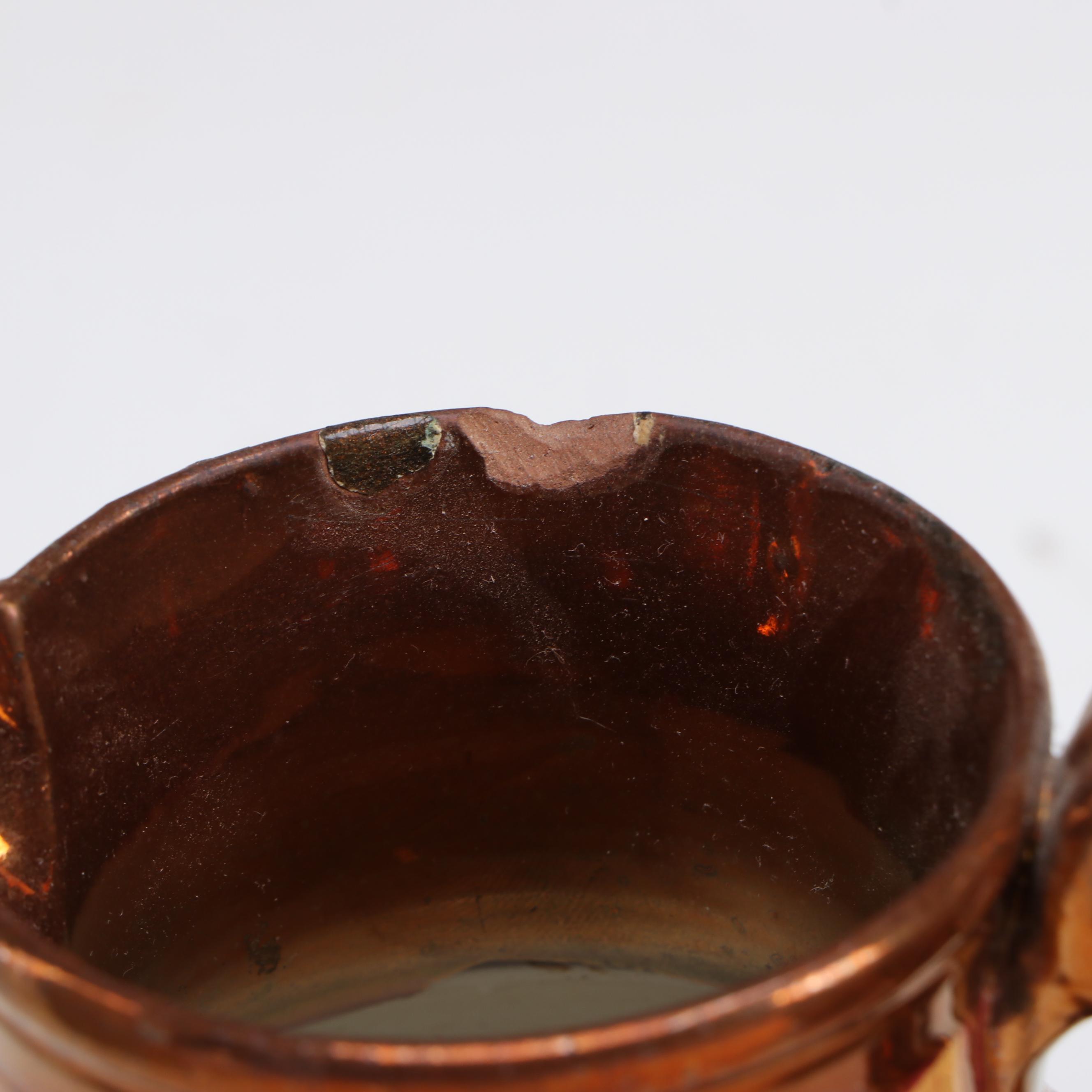 Wade with Other English Style Copper Lusterware Pitchers, Early to Mid-20th C.