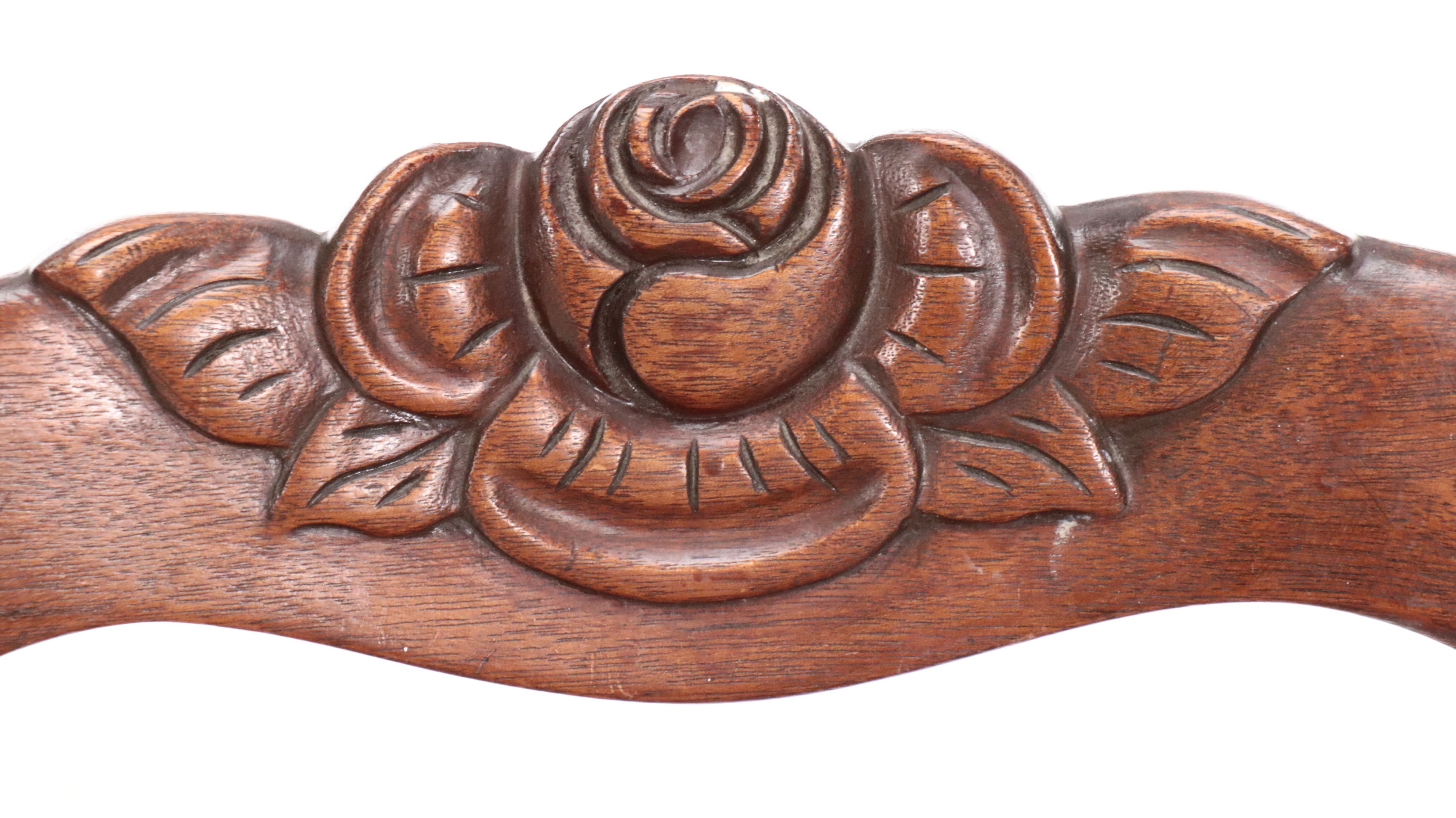 Late Victorian Mahogany Footstool and Side Chair with Valet Stand