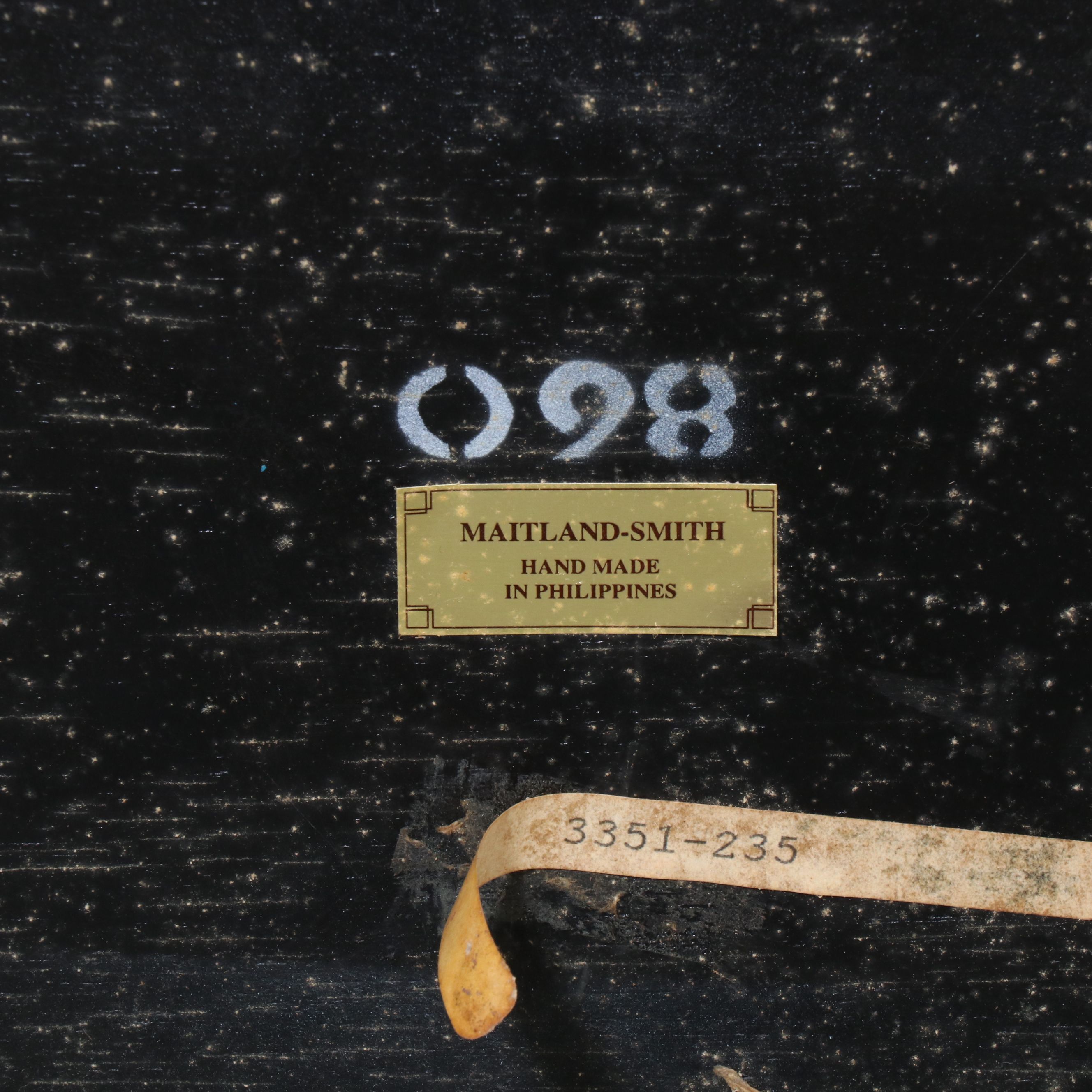 Maitland-Smith Coffee Table with Carved Coconut Shell Border