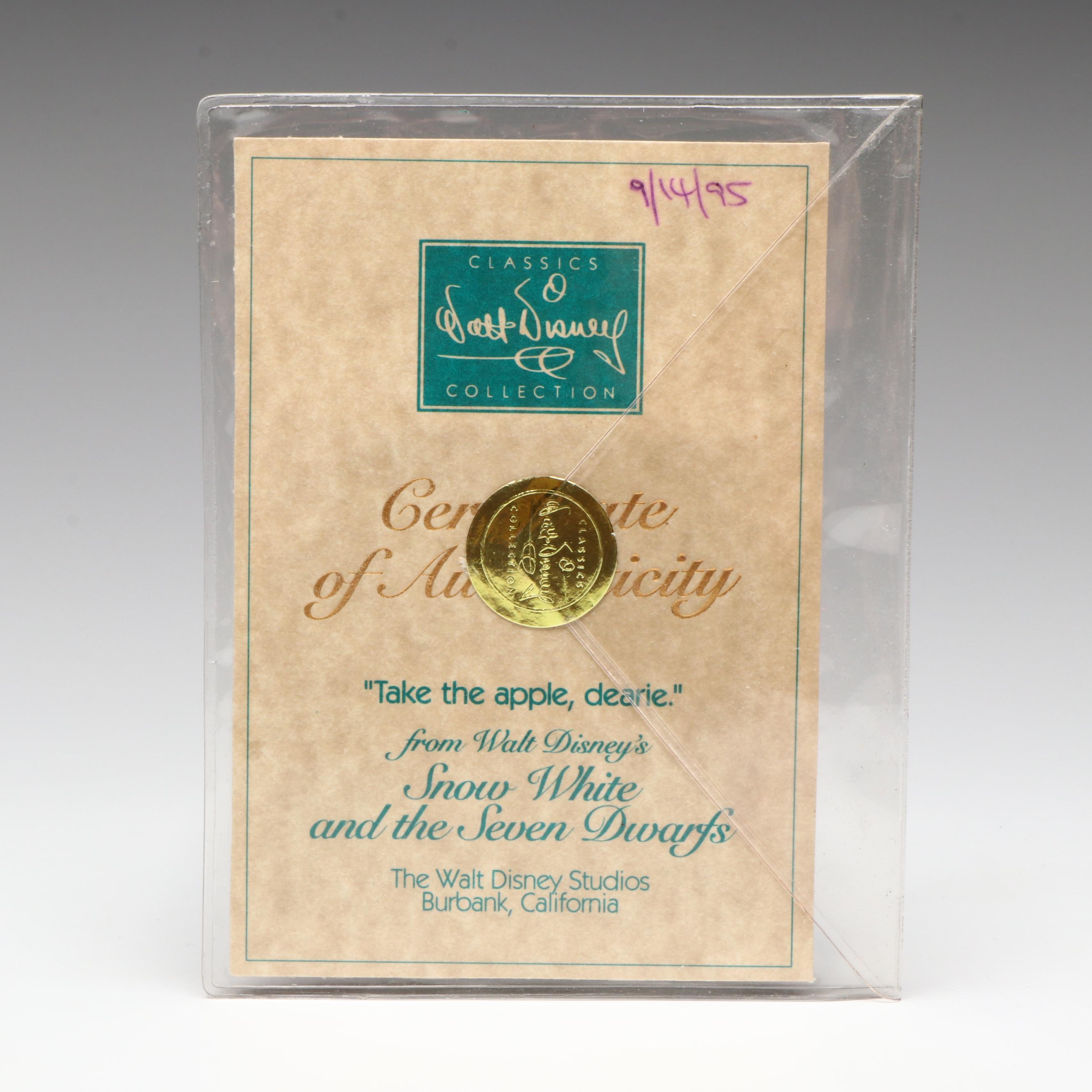 Disney Snow White "Take the Apple, Dearie" Porcelain Figurine, 1995-1996