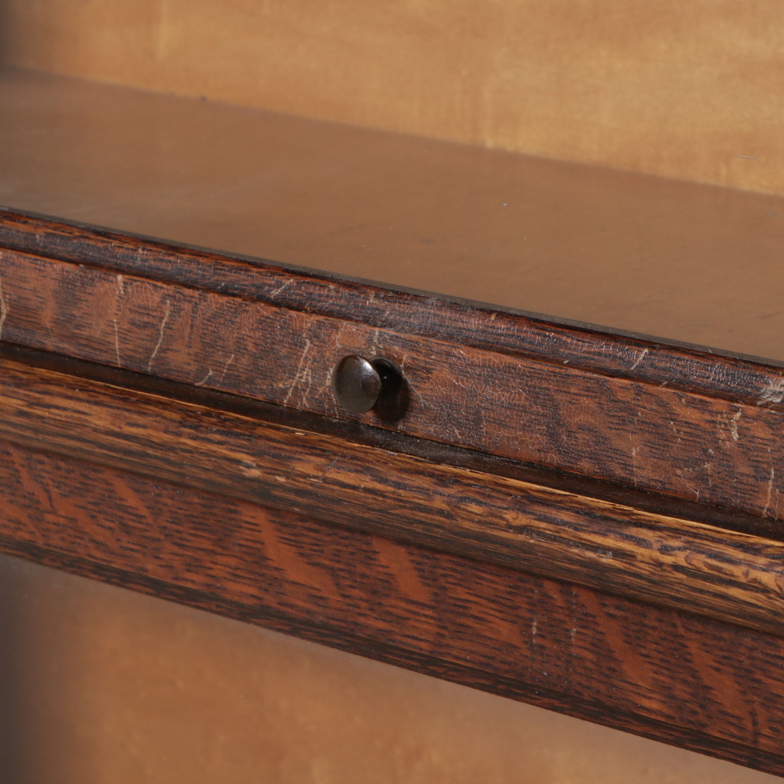Macey Oak Four-Tier Barrister's Bookcase, Early to Mid-20th Century