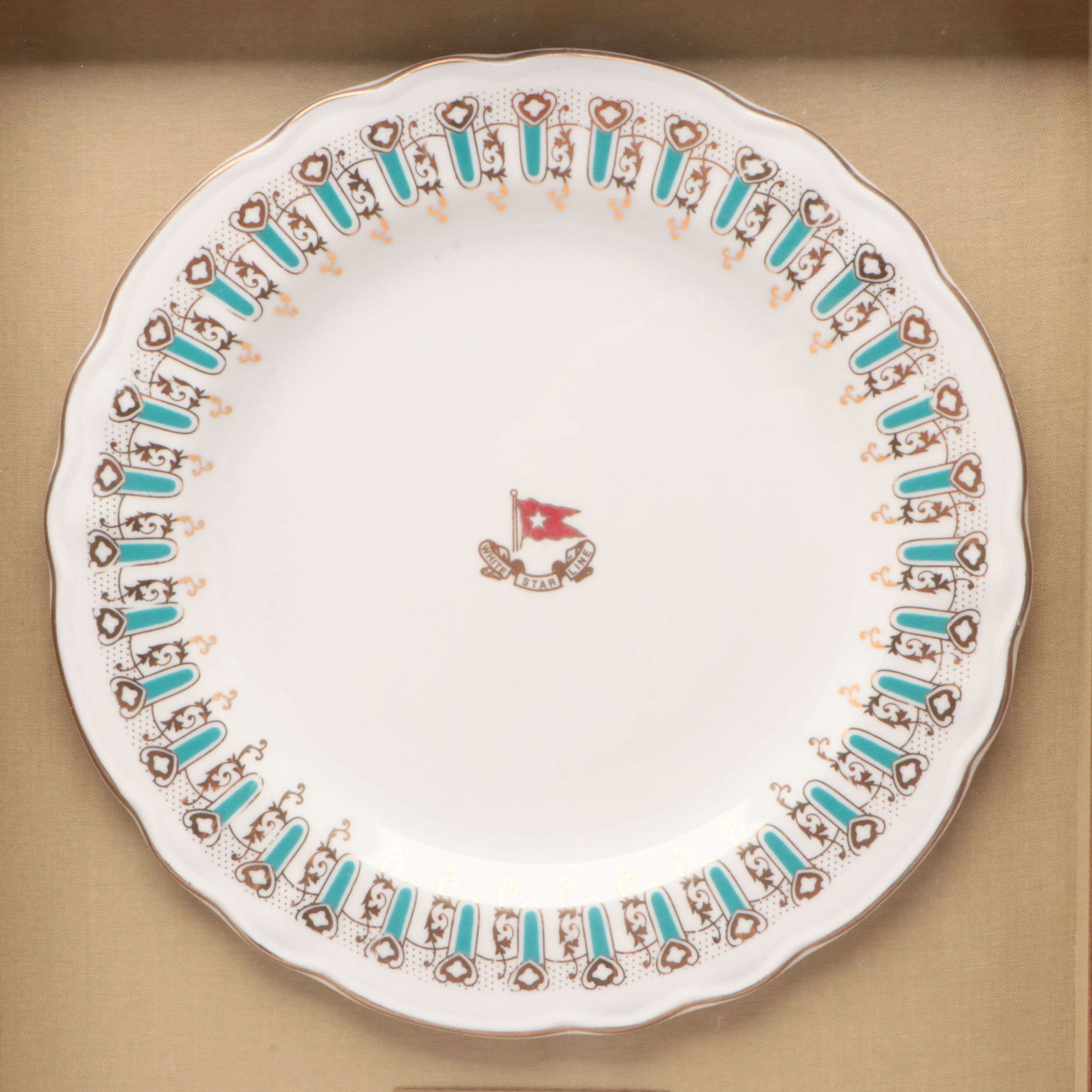 RMS Titanic Tile with Movie Prop Plate, Creamer, Saucer and More