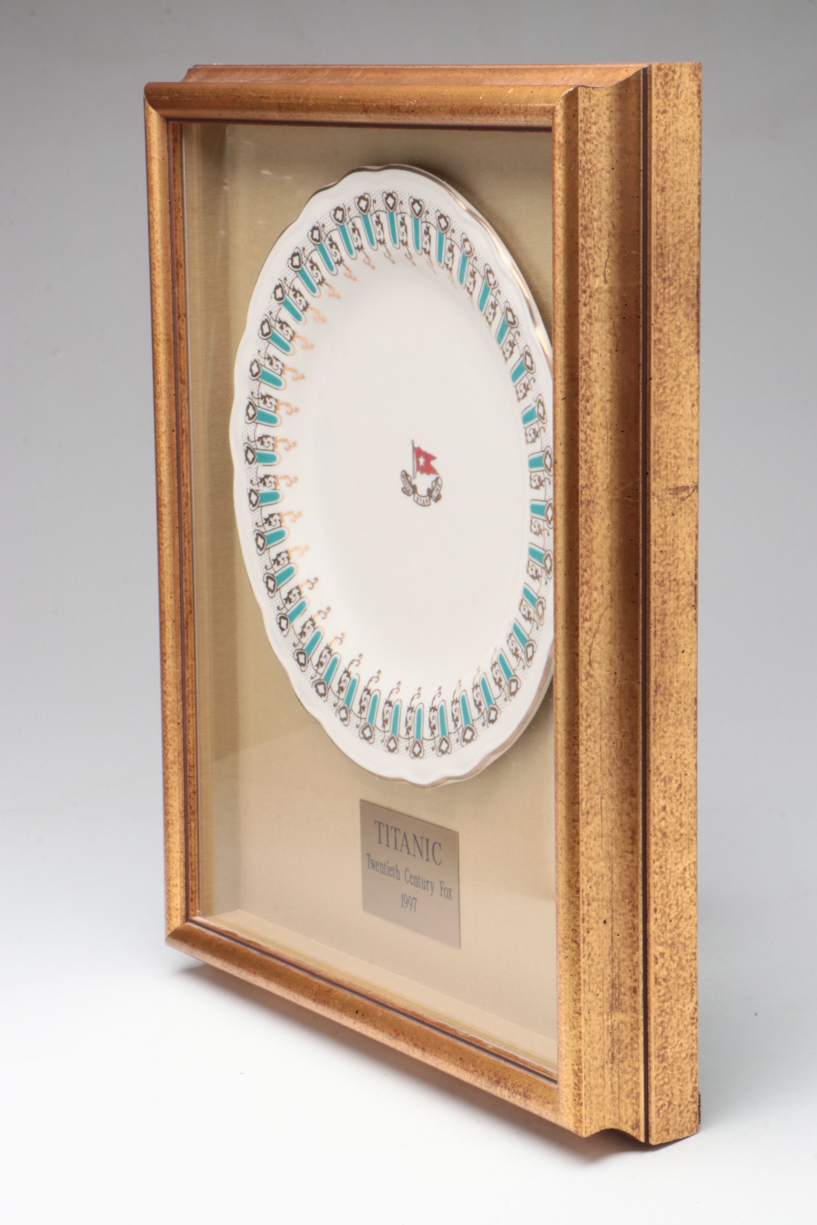 RMS Titanic Tile with Movie Prop Plate, Creamer, Saucer and More