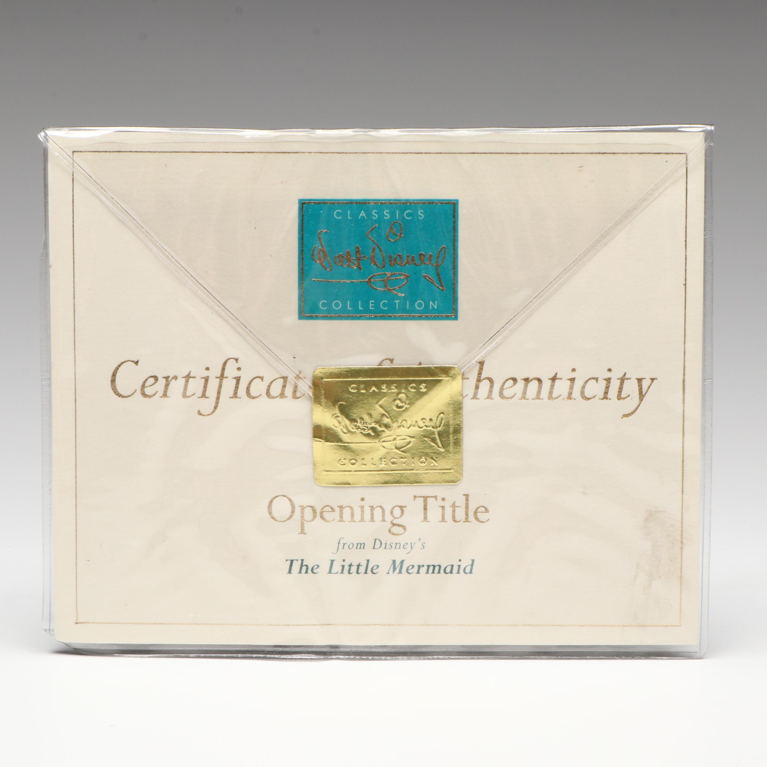 Disney The Little Mermaid "Twistin' Turtle" Porcelain Figurine, 1997-1999