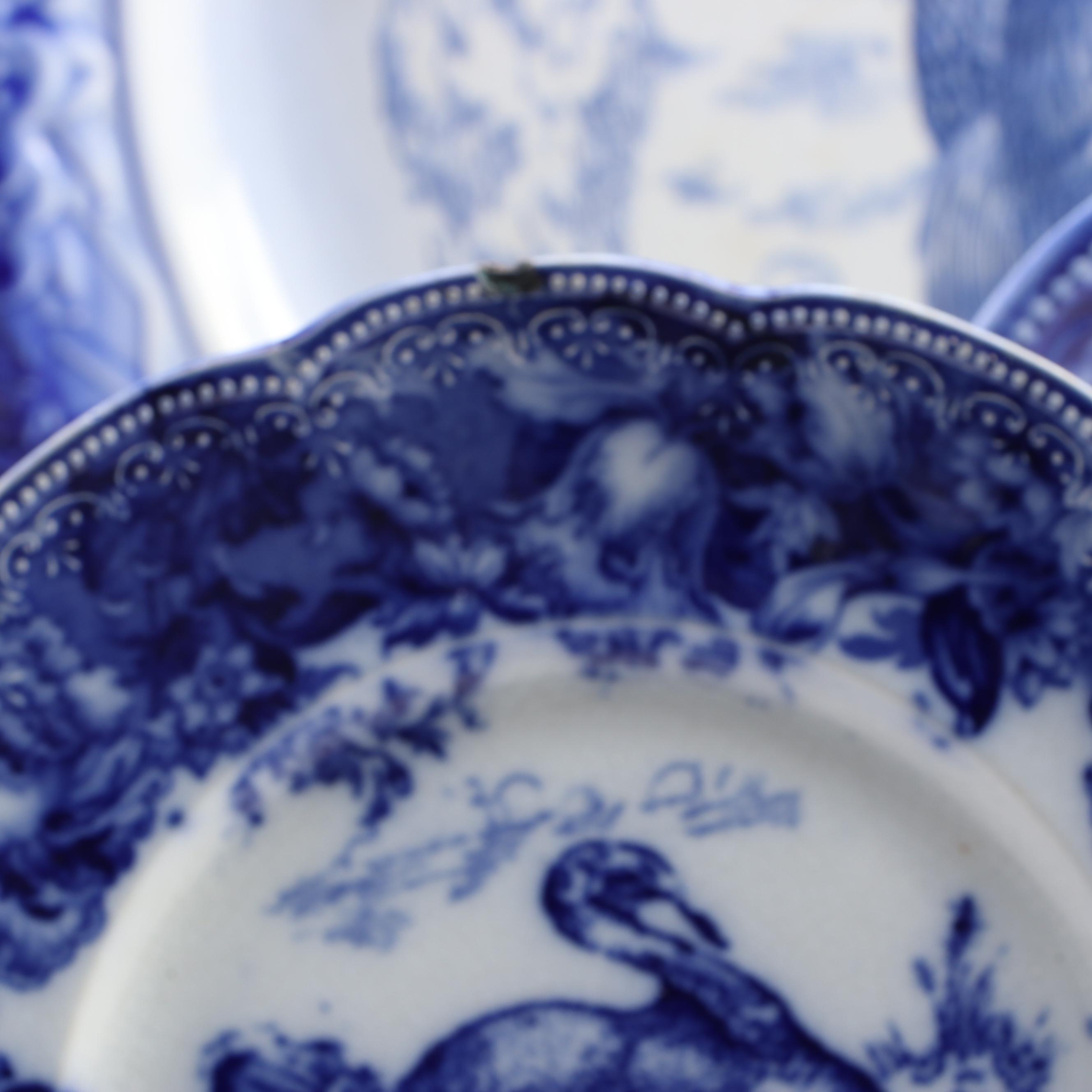 Wedgwood & Co. "Clytie" Semi-Porcelain Dinnerware and Salem China Turkey Platter