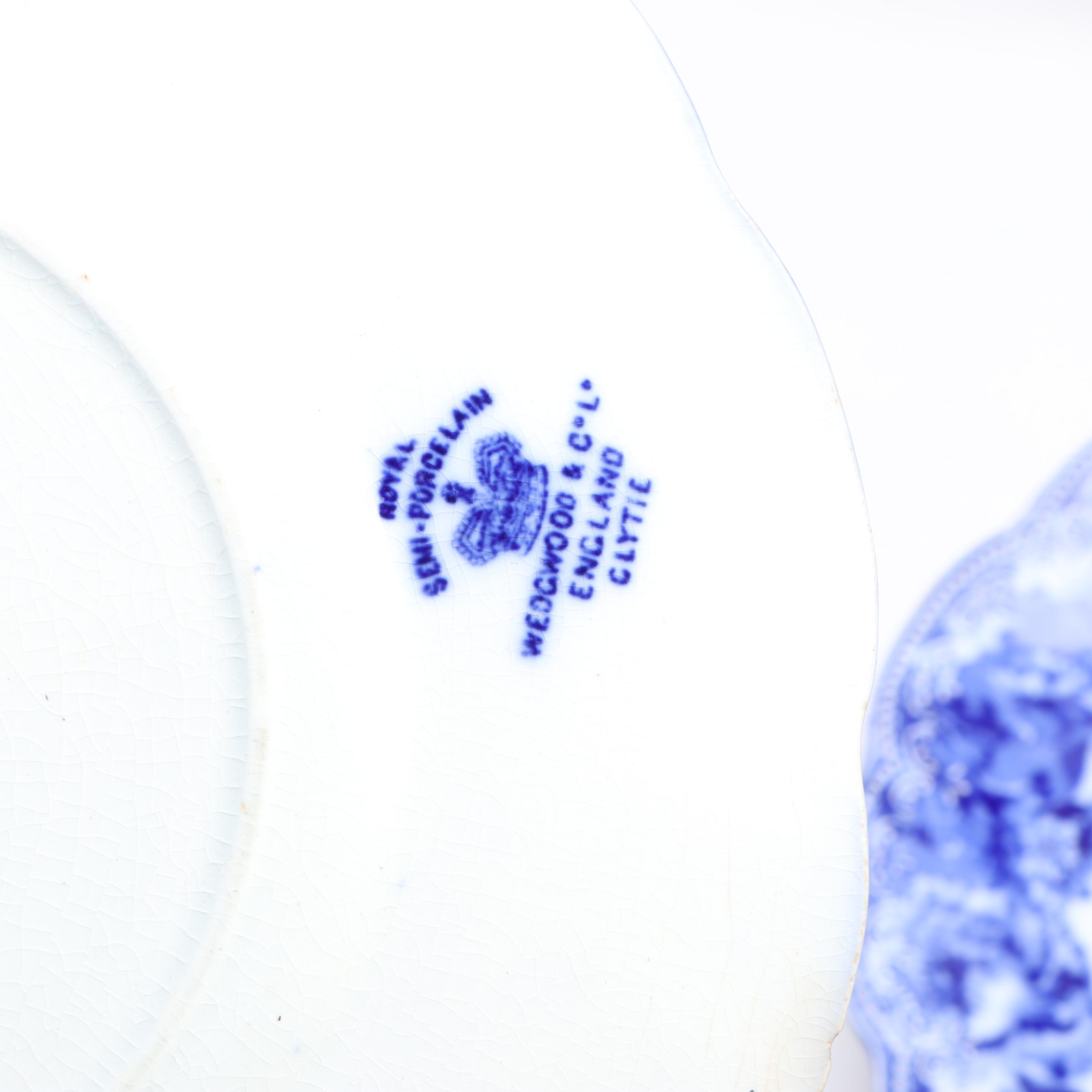 Wedgwood & Co. "Clytie" Semi-Porcelain Dinnerware and Salem China Turkey Platter