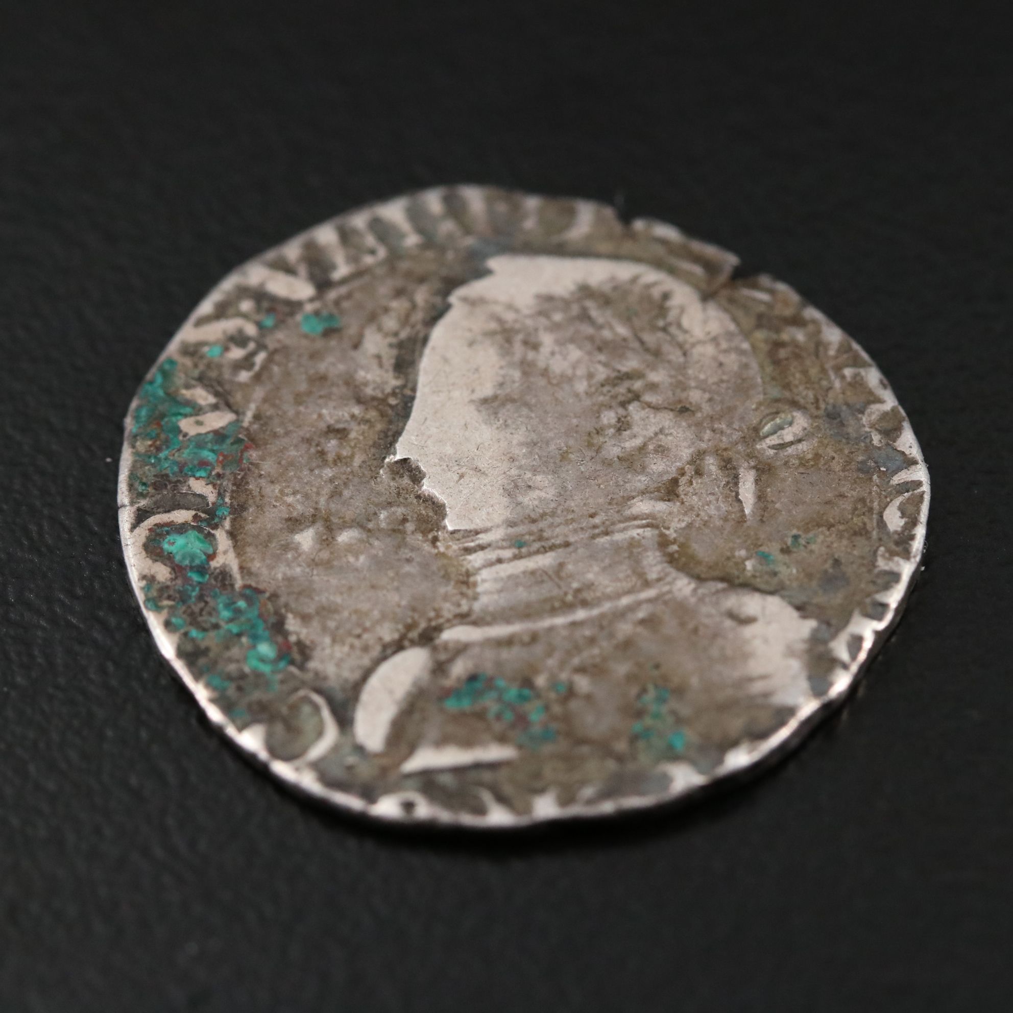 1560-1574 Charles lX Silver One Half Teston
