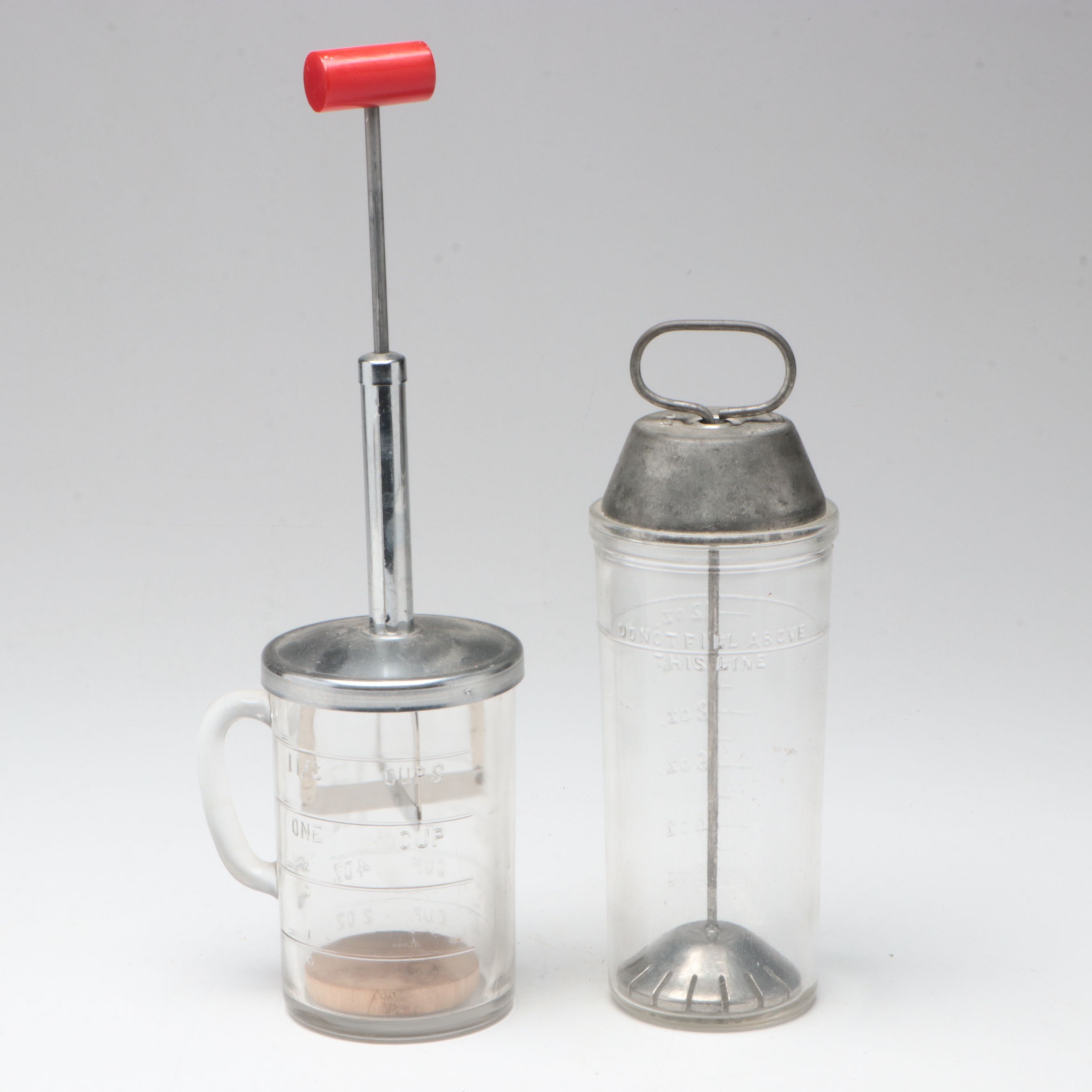 Swirl Enamelware Funnel, Malted Milk Mixer and Other Vintage Kitchen Gadgets