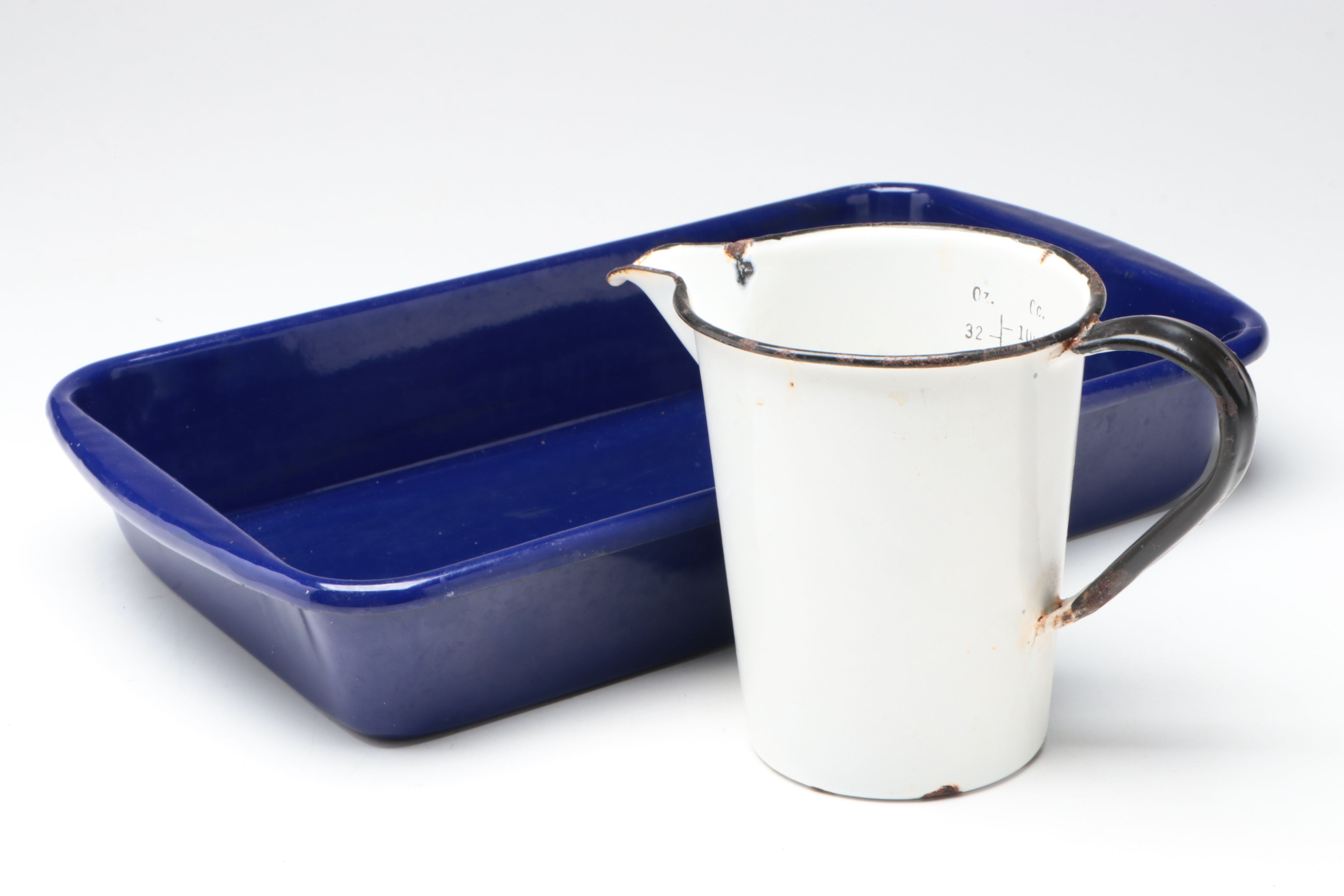 Swirl Enamelware Funnel, Malted Milk Mixer and Other Vintage Kitchen Gadgets