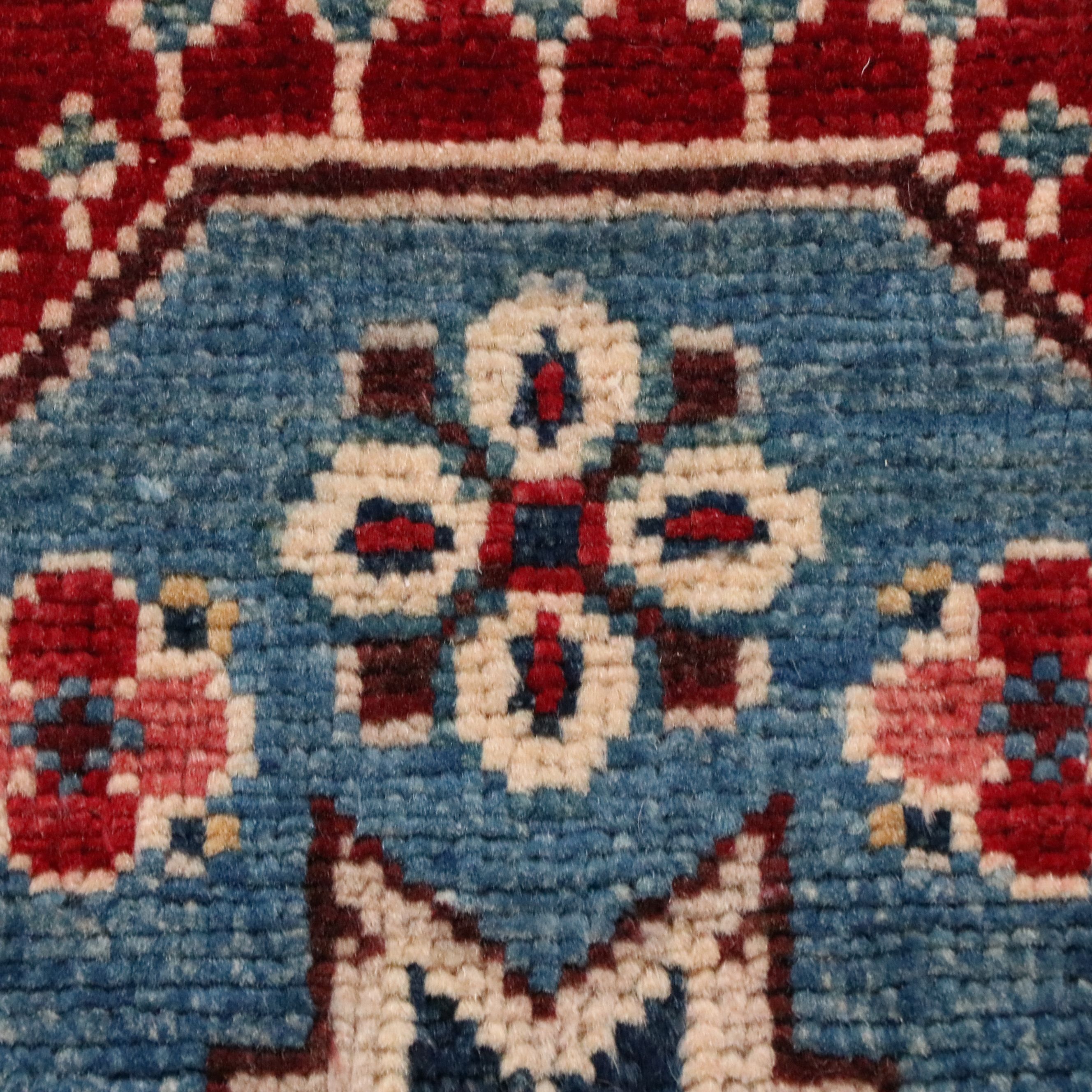 2'8 x 8'4 Hand-Knotted Pakistani Kazak Carpet Runner