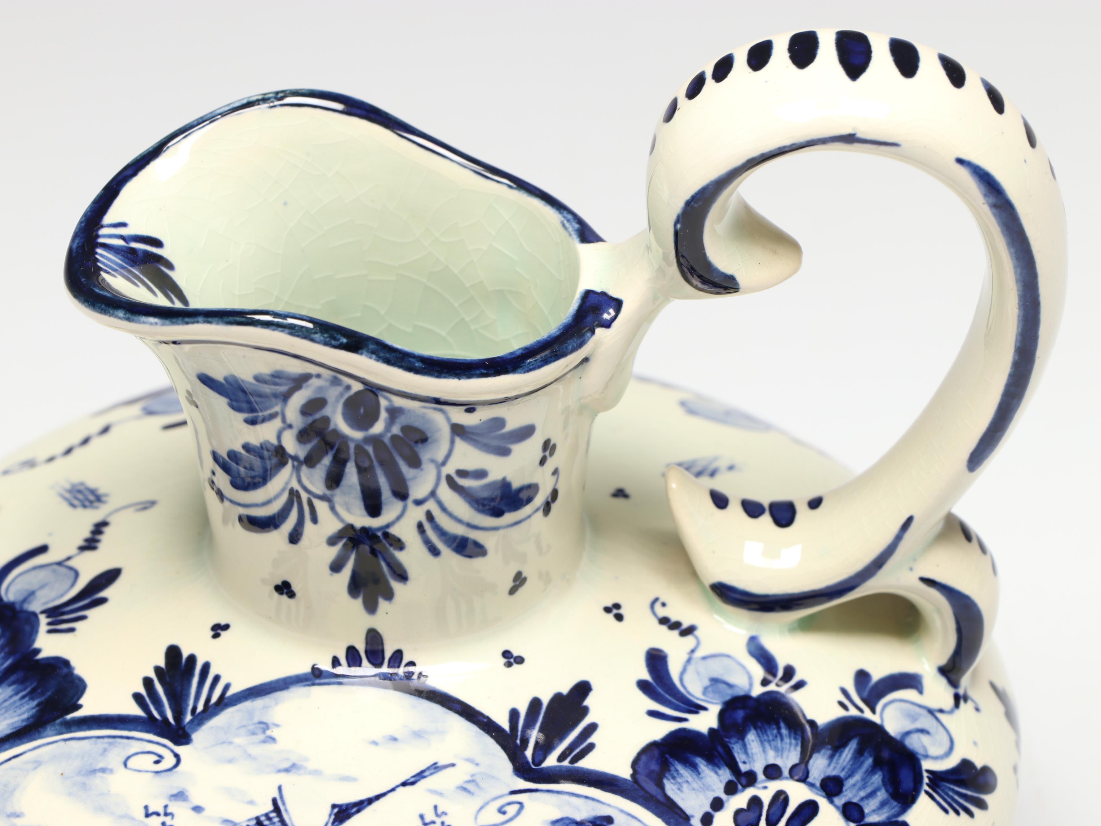 Delft Earthenware Windmill Ewer