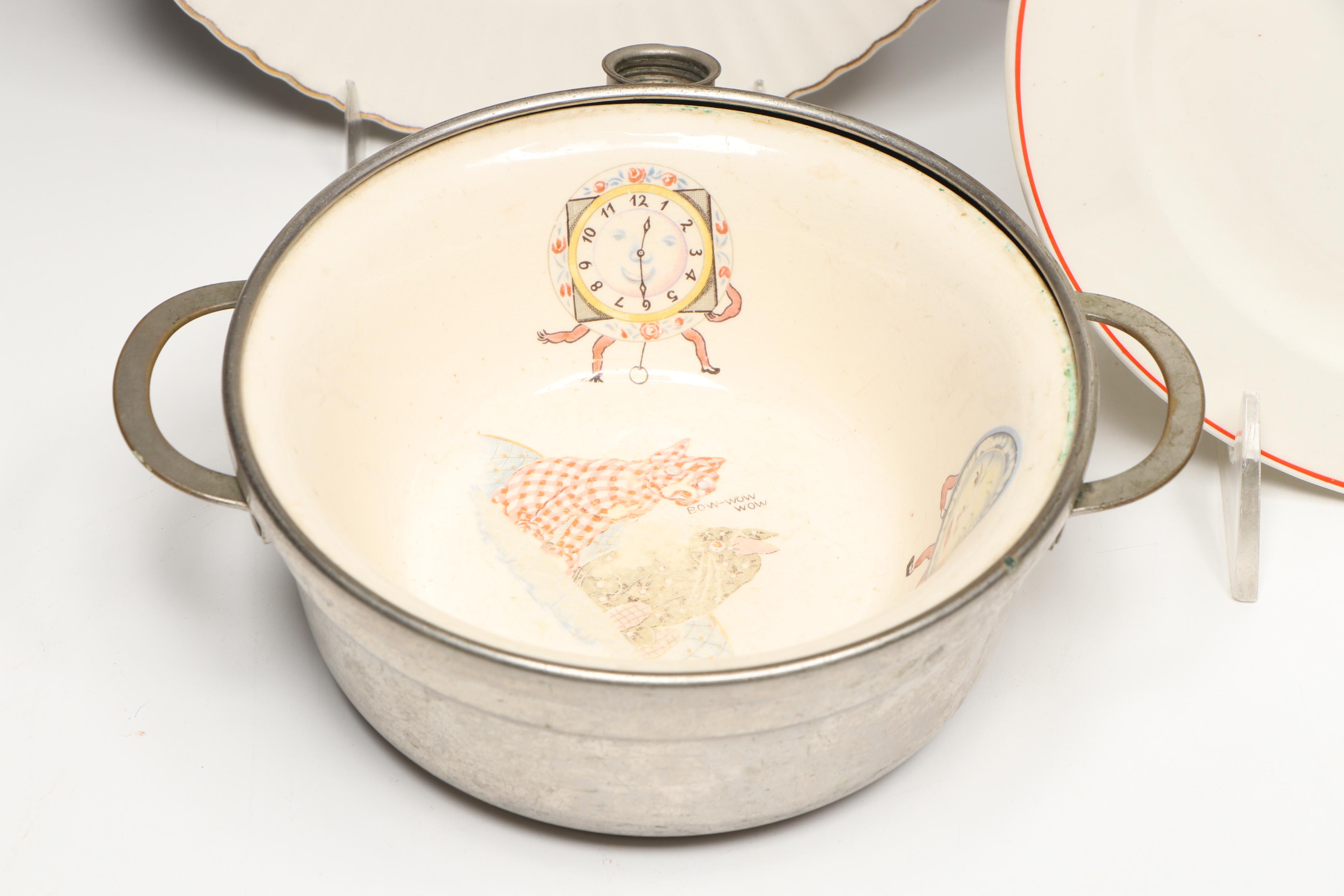 Roseville "Juvenile Baby Bunnies" with German and More Dinnerware