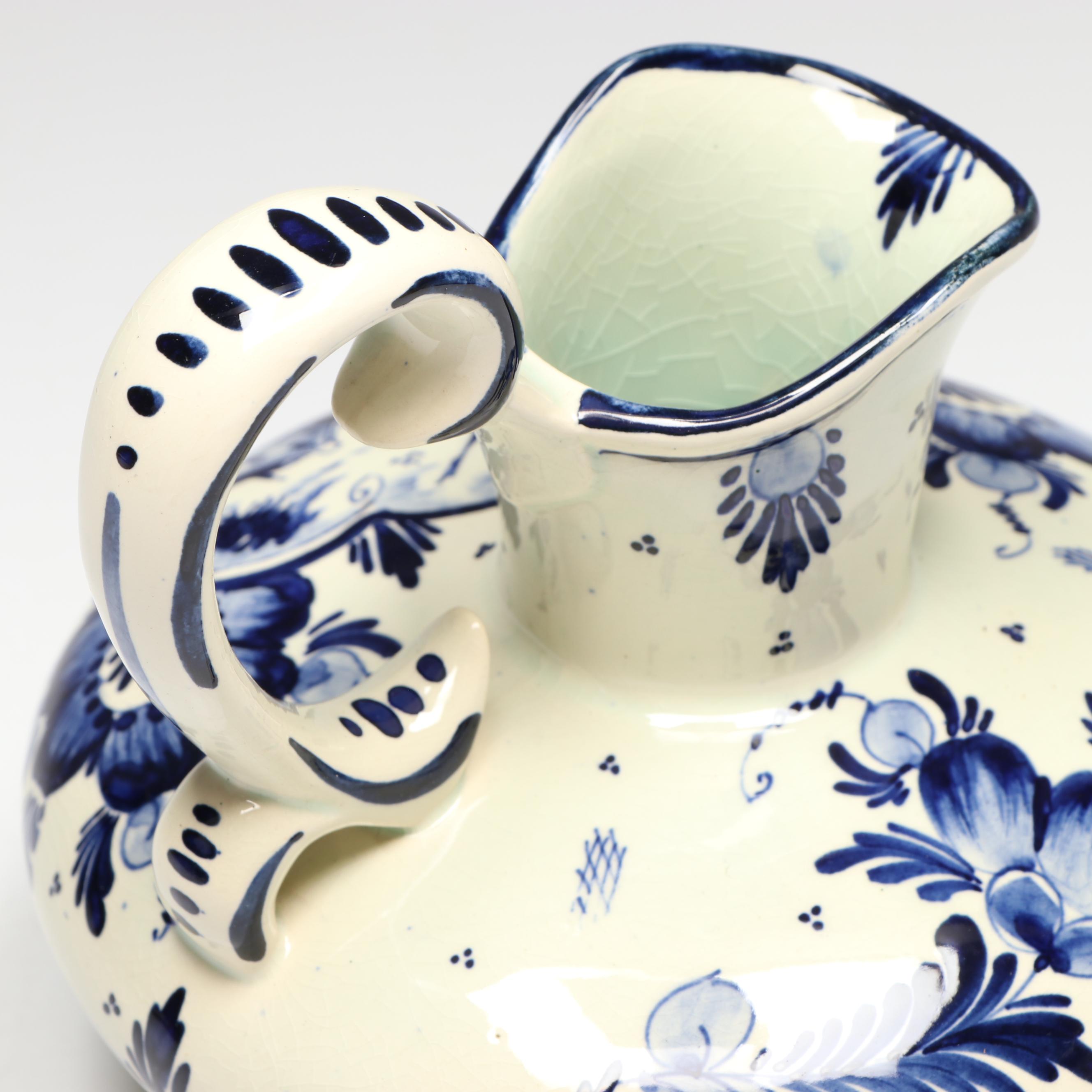 Delft Earthenware Windmill Ewer