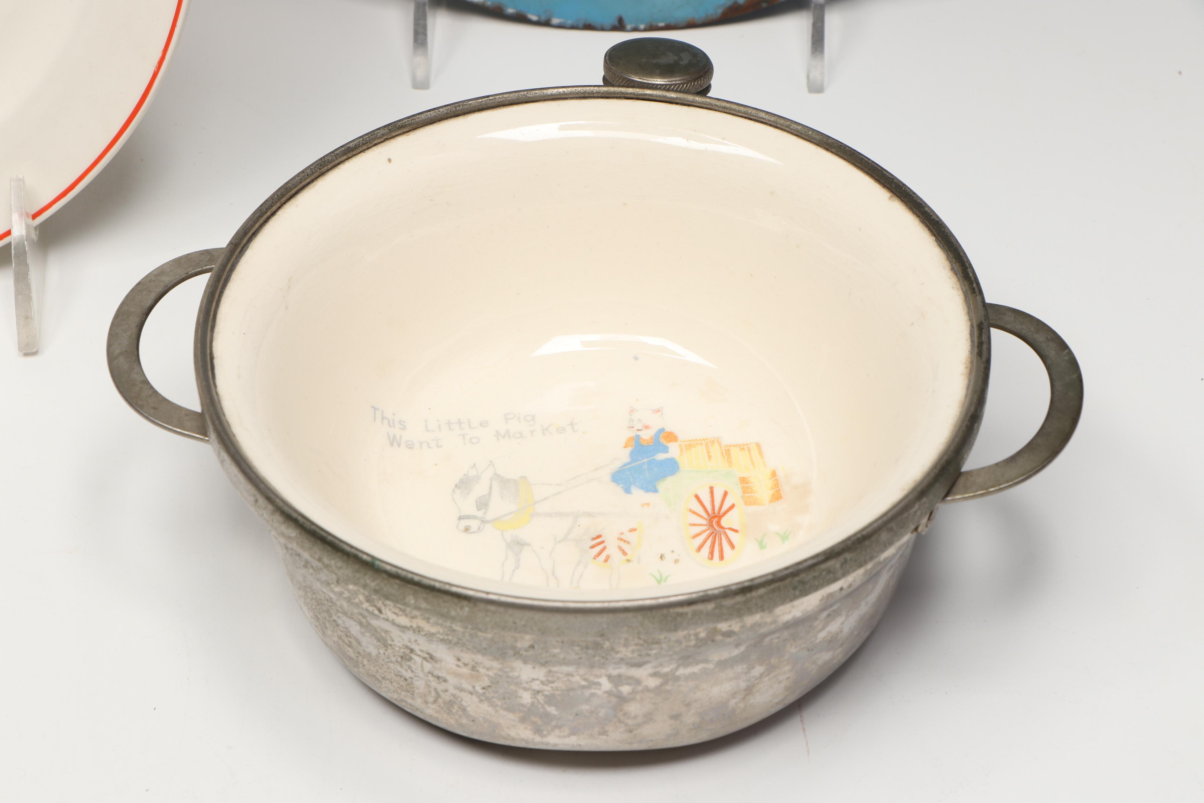 Roseville "Juvenile Baby Bunnies" with German and More Dinnerware