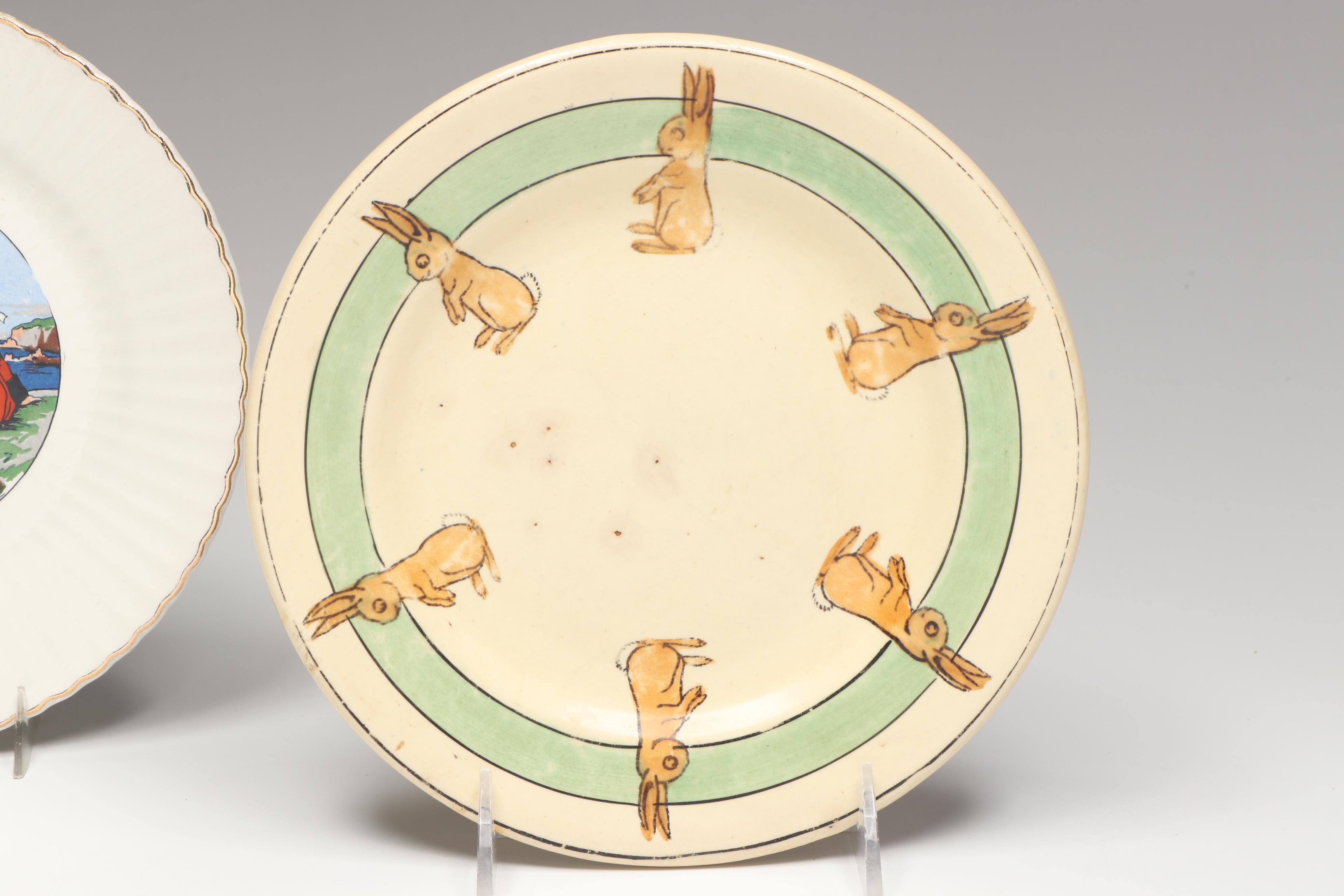 Roseville "Juvenile Baby Bunnies" with German and More Dinnerware