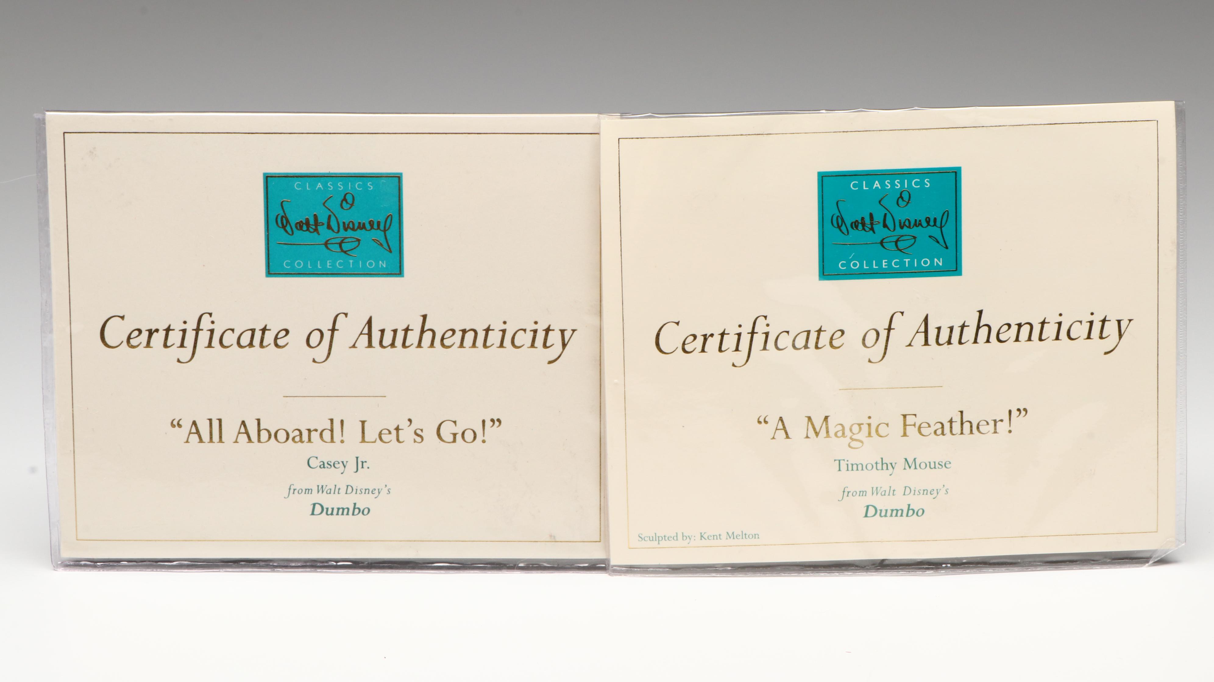 Disney "Trust Timothy" and More Dumbo Porcelain Figurines, 2000s