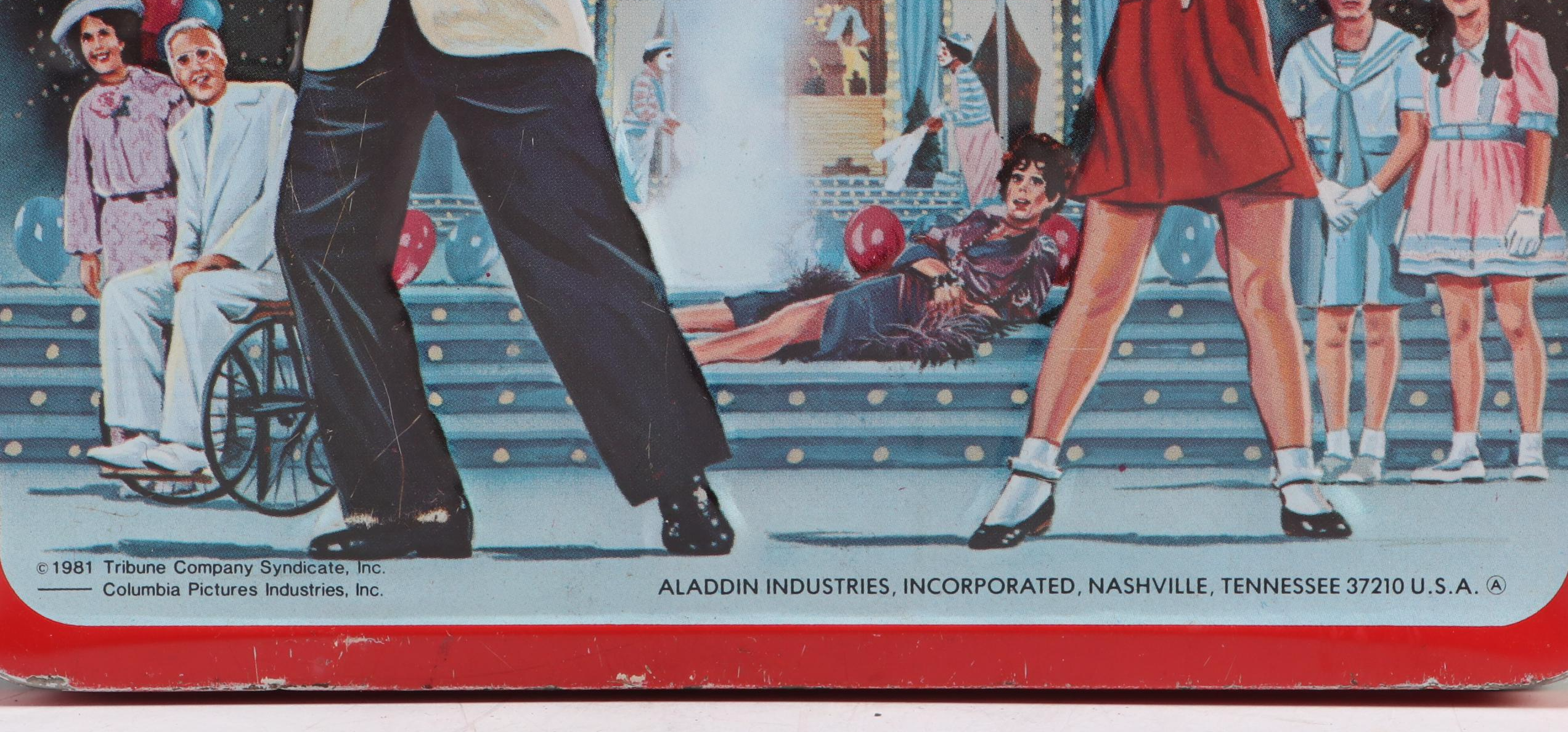 Mattel Barbie, Midge, and Skipper Thermos with Aladdin "Annie" Tin Lunchbox