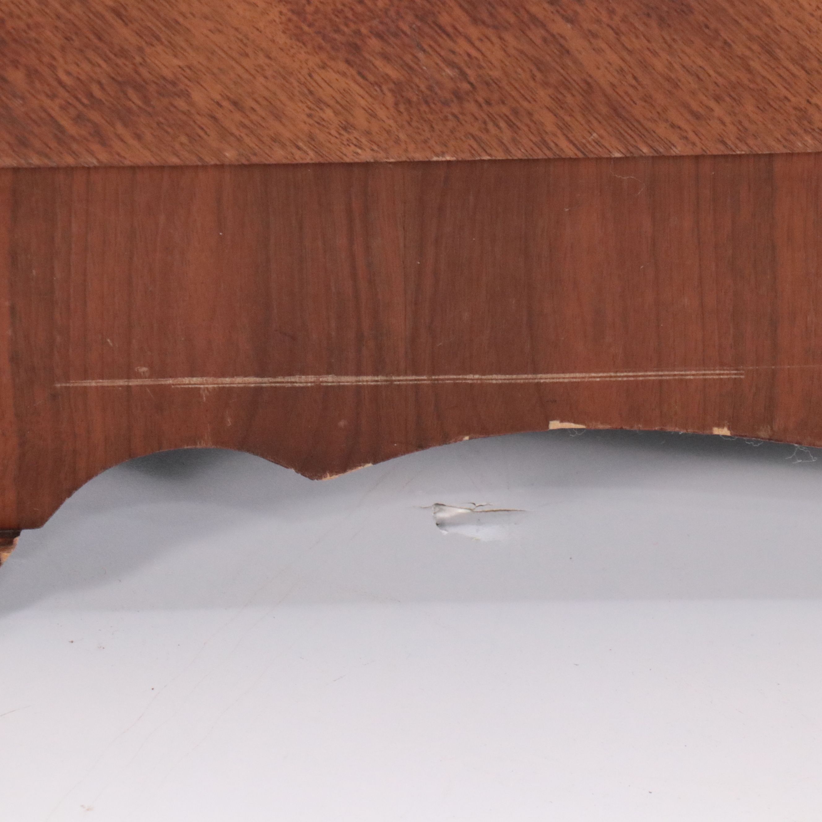 Lane Art Deco Style Waterfall Veneer Front Cedar Chest, Early to Mid-20th C.