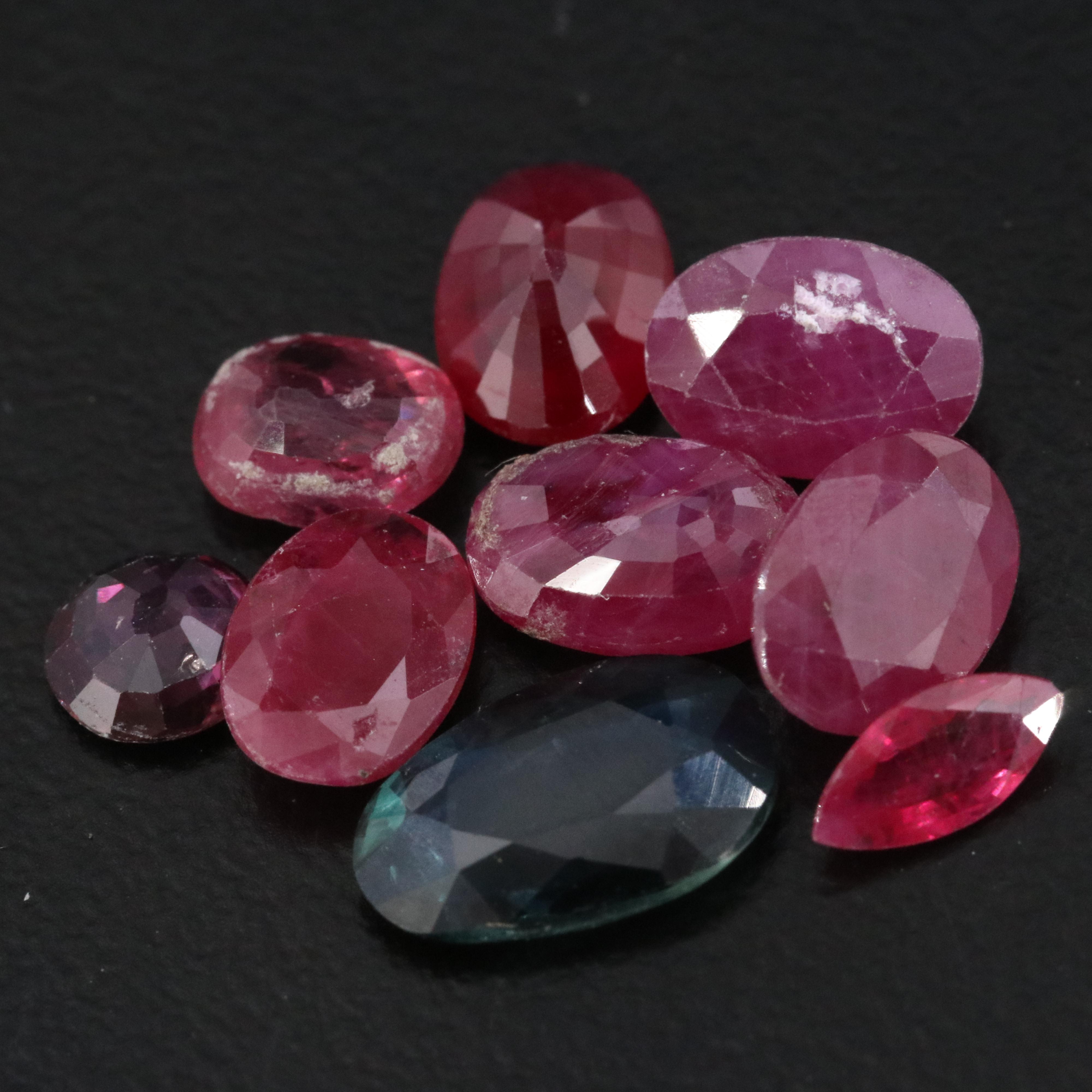 Loose 6.75 CTW Rubies and Sapphire
