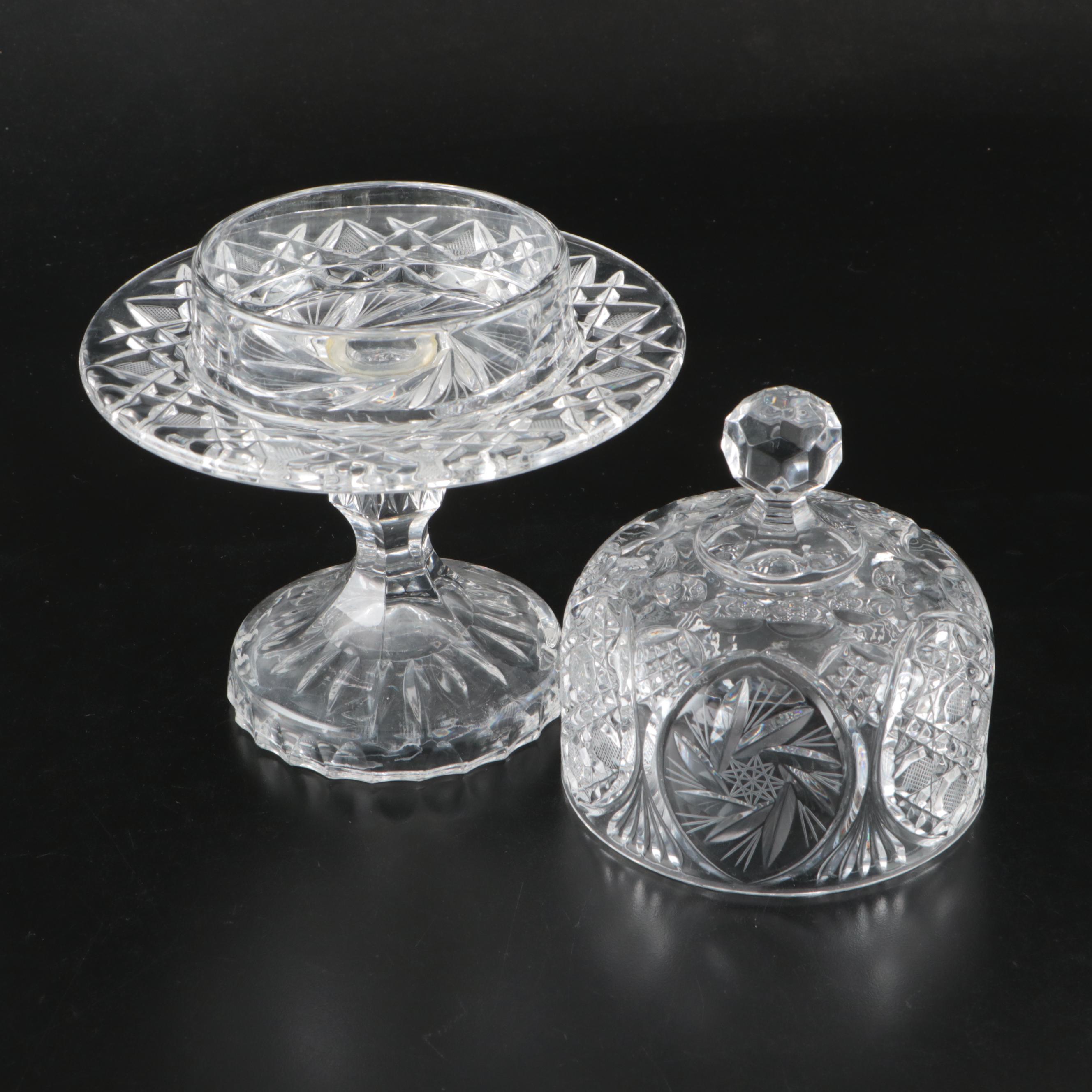 Waterford "Glandore" Vase with Other Glass Table Accessories