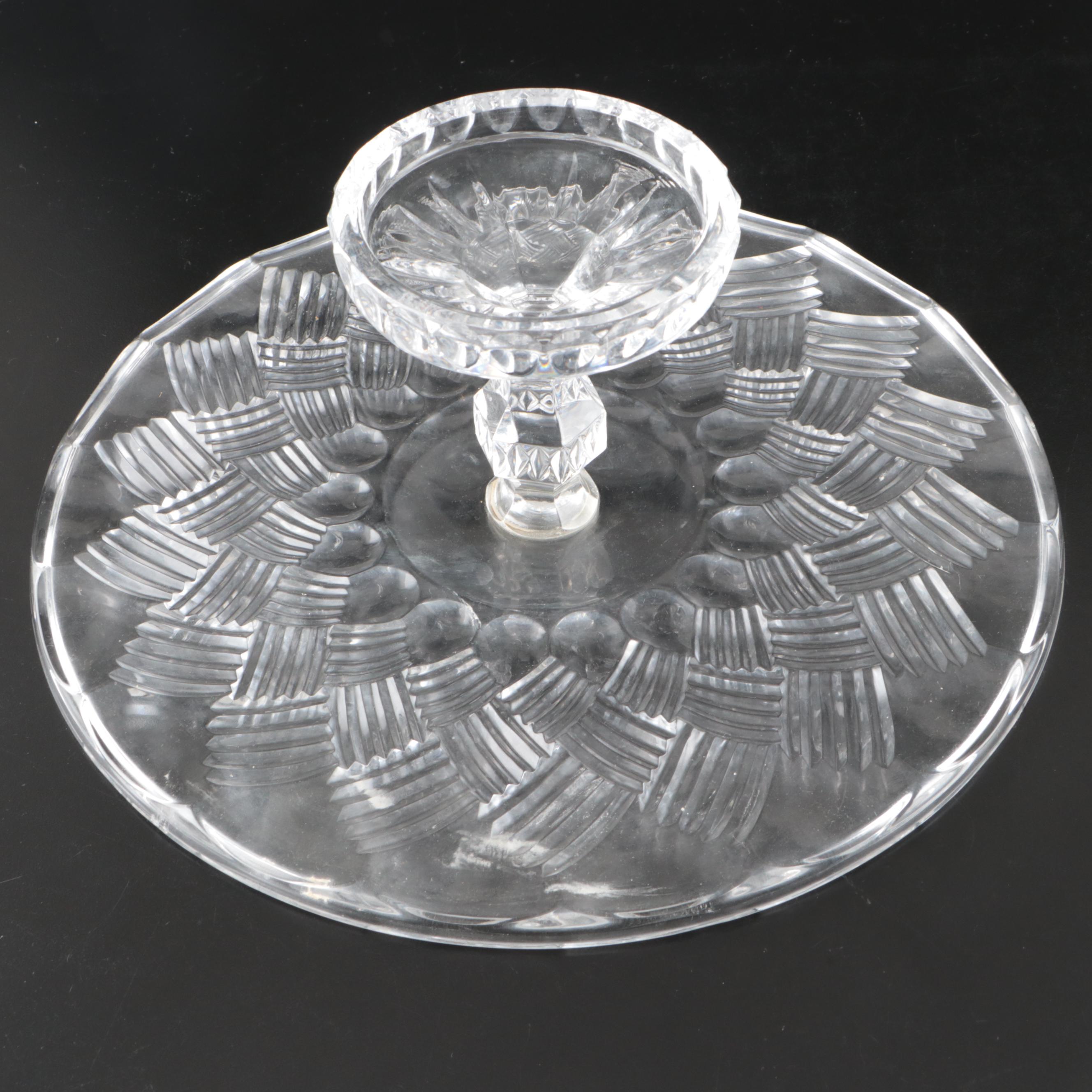 Waterford "Glandore" Vase with Other Glass Table Accessories